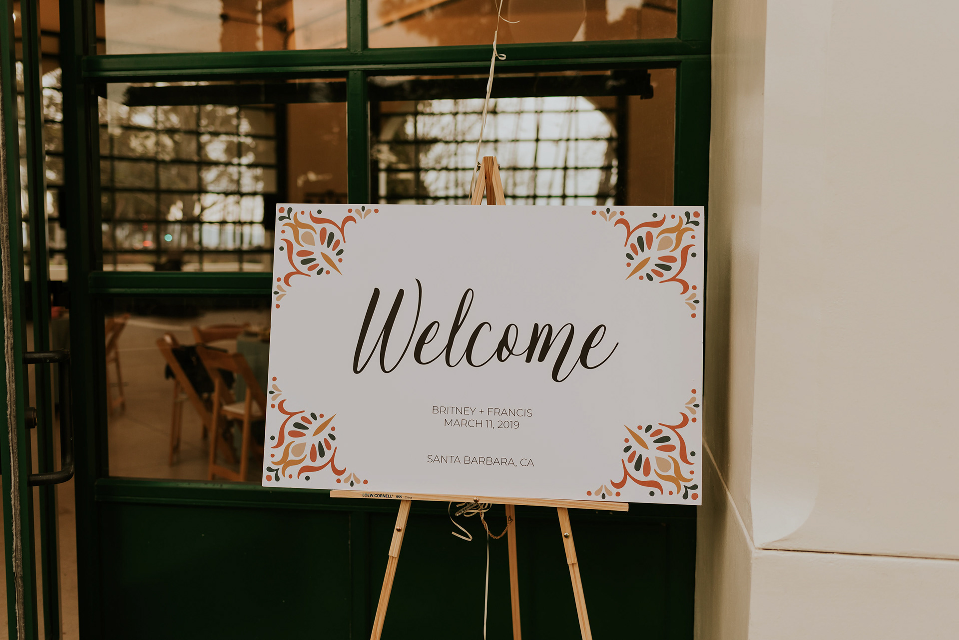 Welcome Sign on Canvas