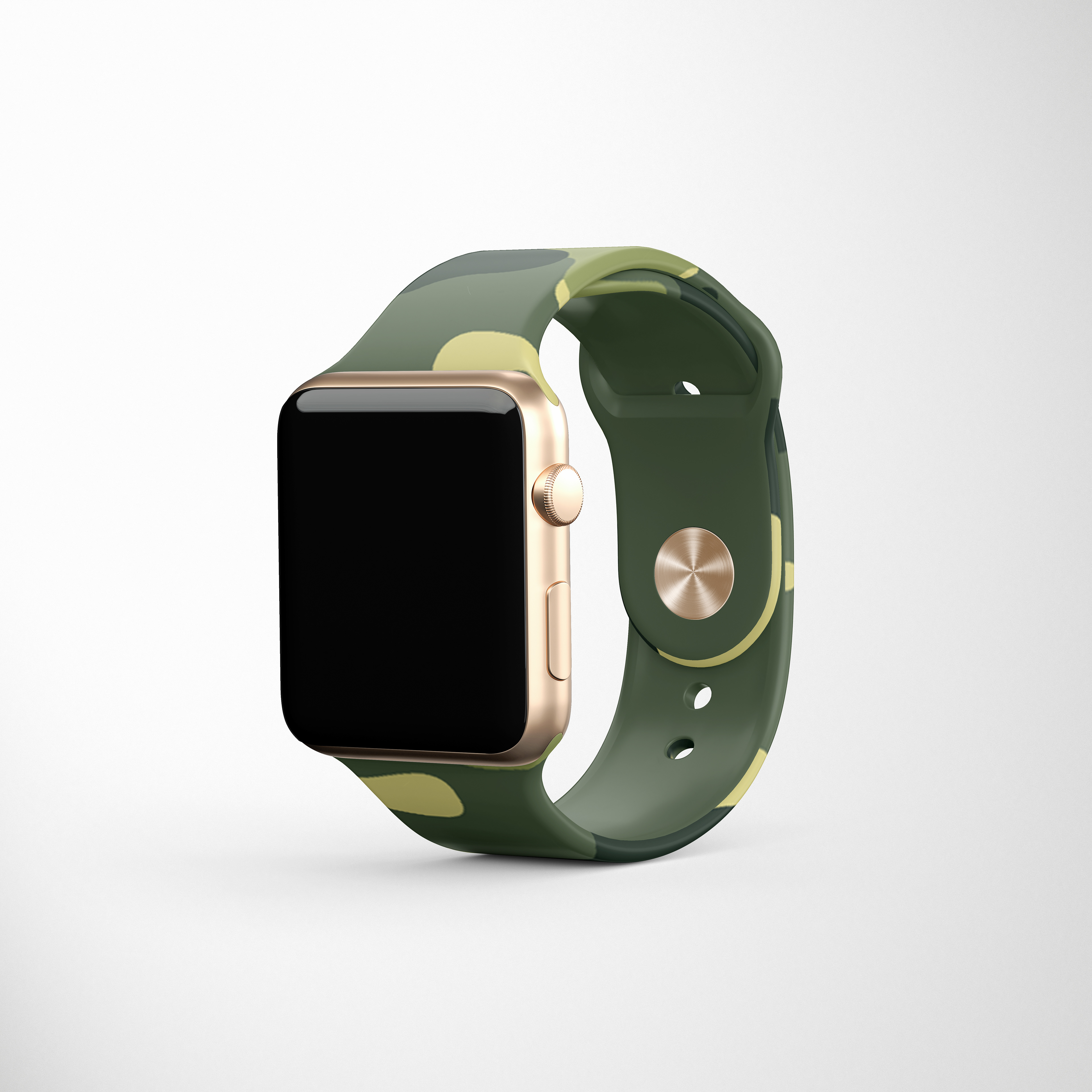 Green Camo Apple Watch Band Mock Up