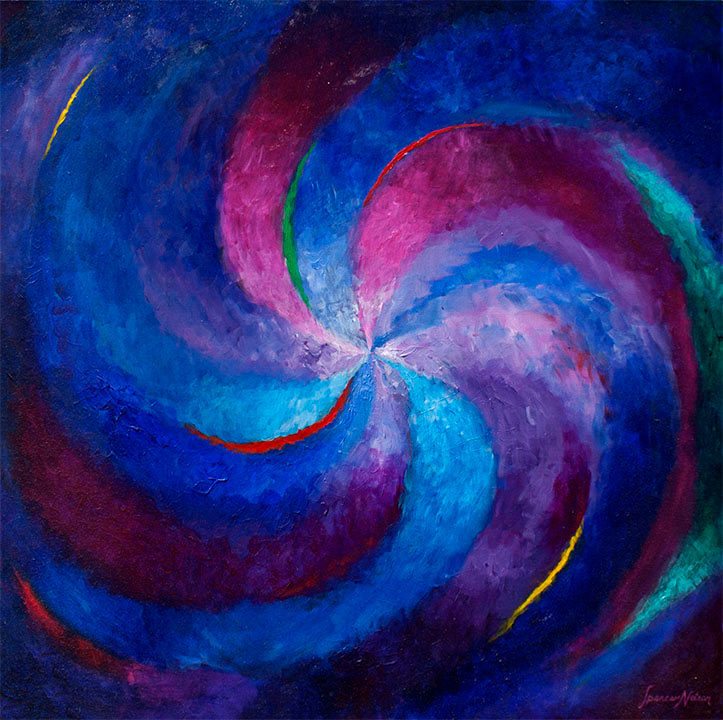 "Colors in Motion III" Acrylic on Canvas 36x36
