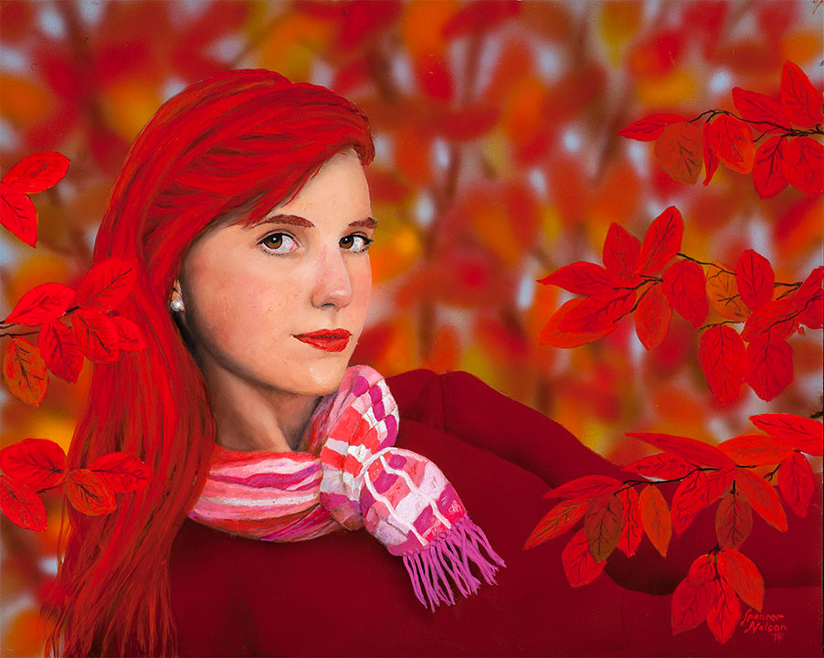 "Auliya" Acrylic and Oil on Panel 16x20