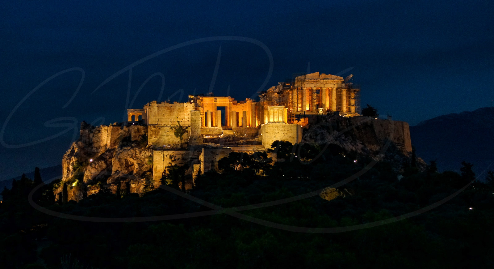 Acropolis at moonrise