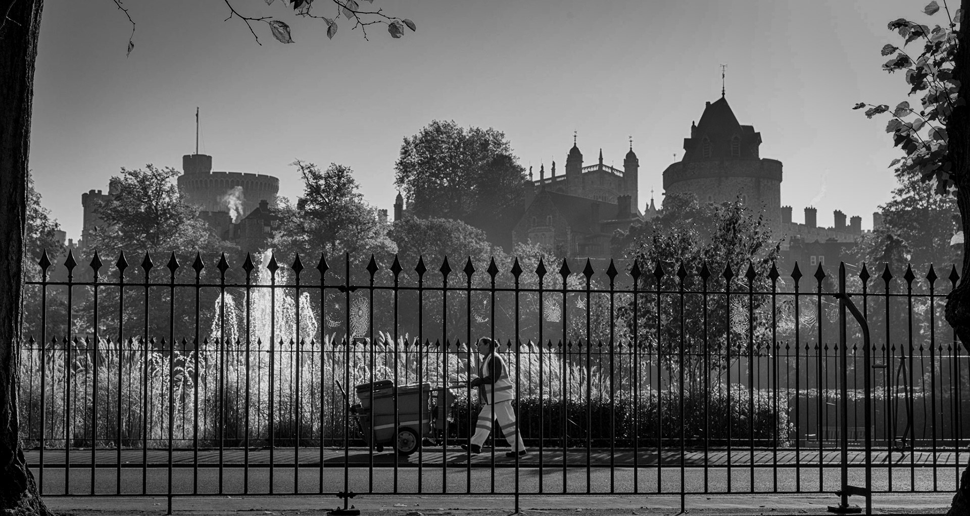 Windsor Castle and the Street Cleaner