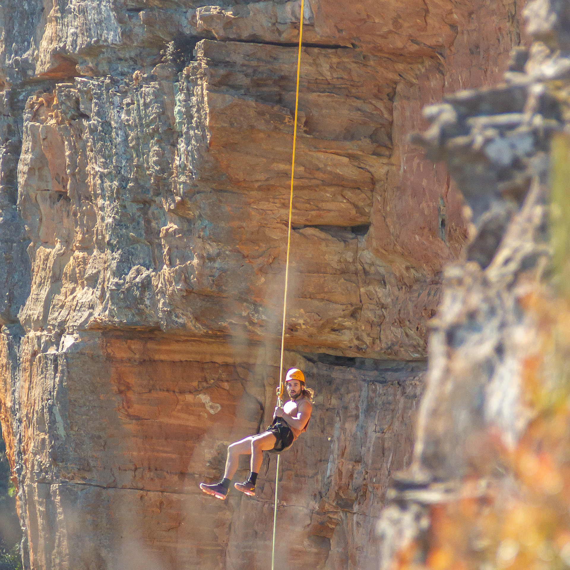 Unknown Abseiler at Narrowneck