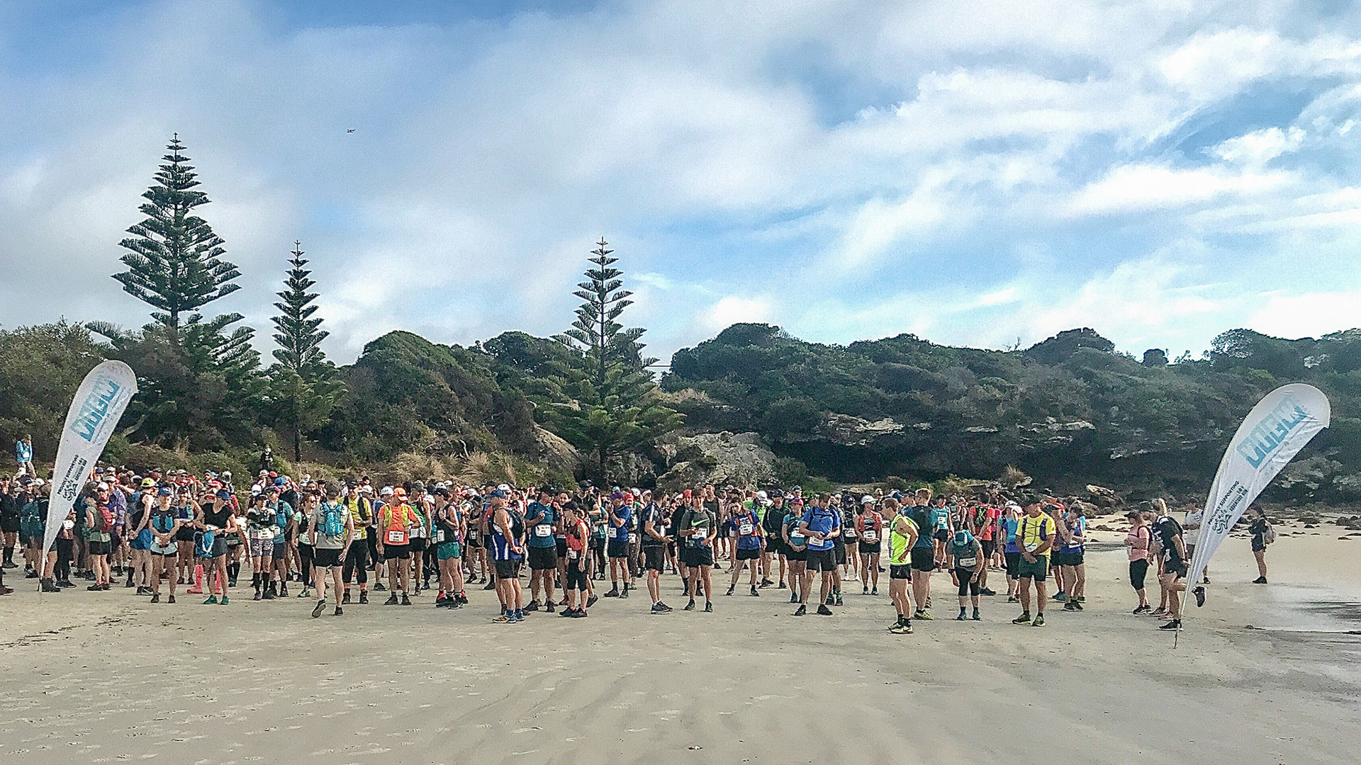 Start  Gone Nuts race, Boat Harbour, Tas