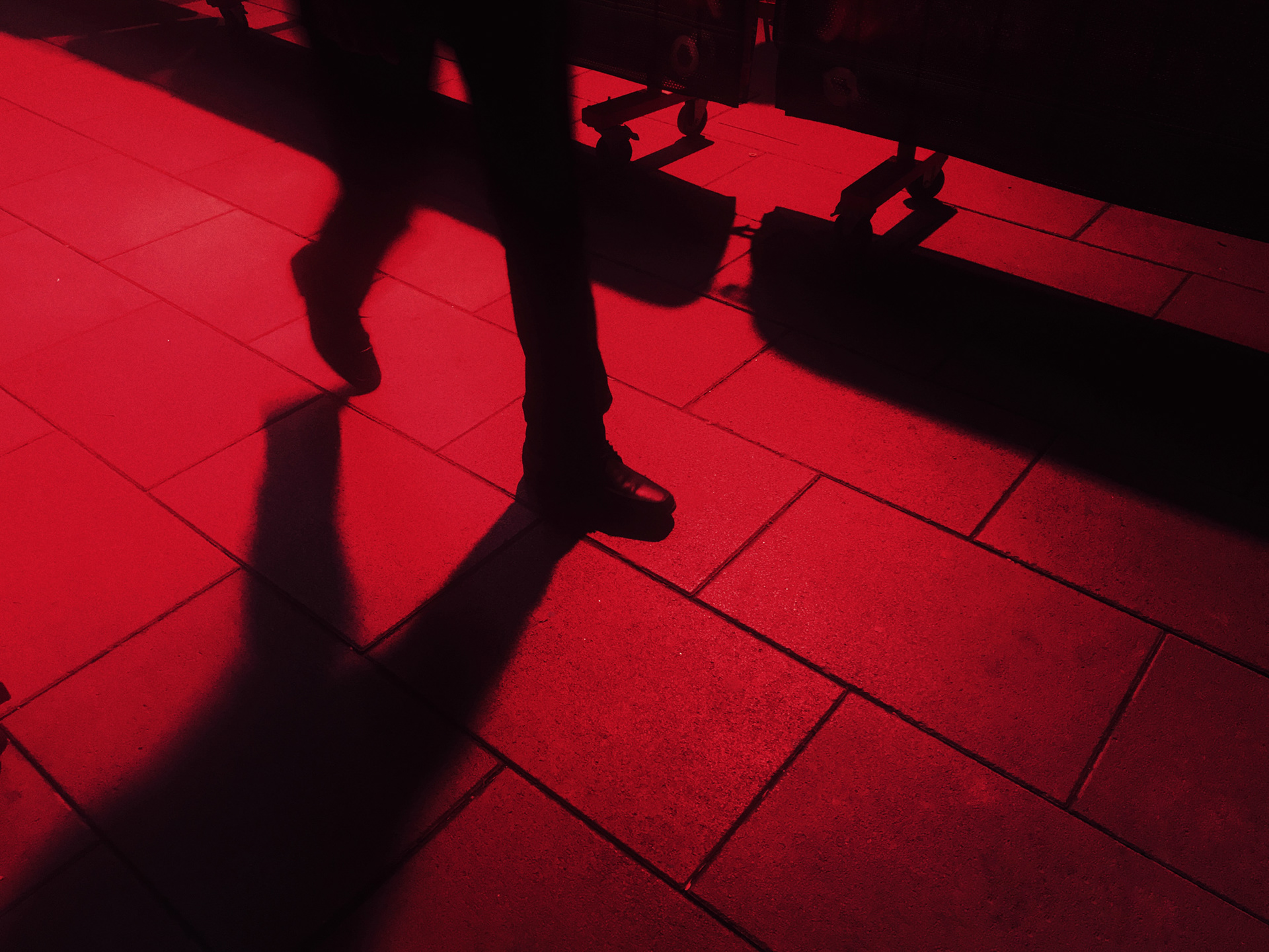 Red floor. Dubai, 2018