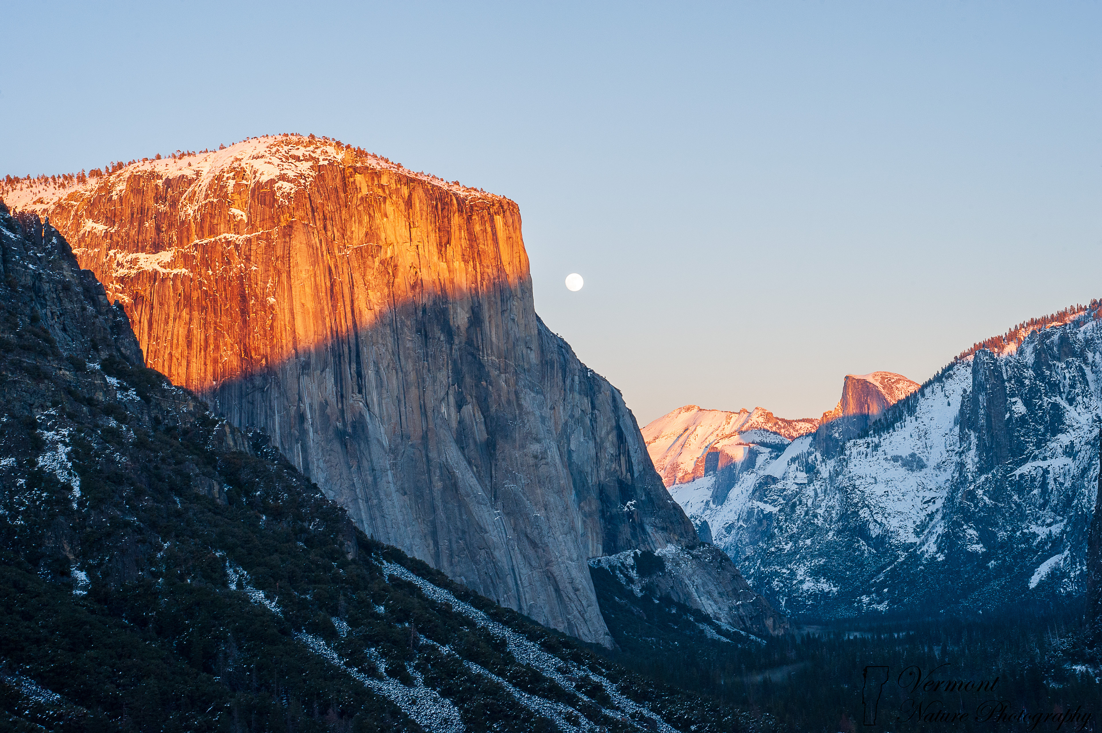 "Moonrise Over El Cap" - Yosemite National Park, CA