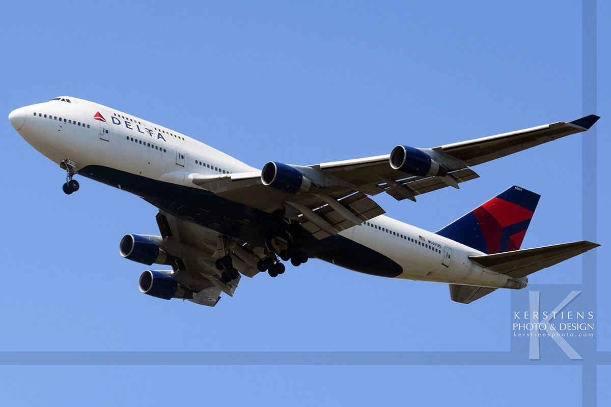 Delta Airlines - Boeing 747-451 - N669US - Detroit Metro Airport (KDTW)