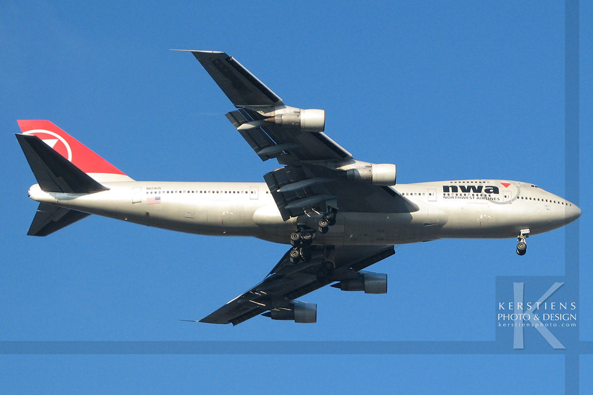 Northwest Airlines - Boeing 747-251 - N624US - Nashville International Airport (KBNA)