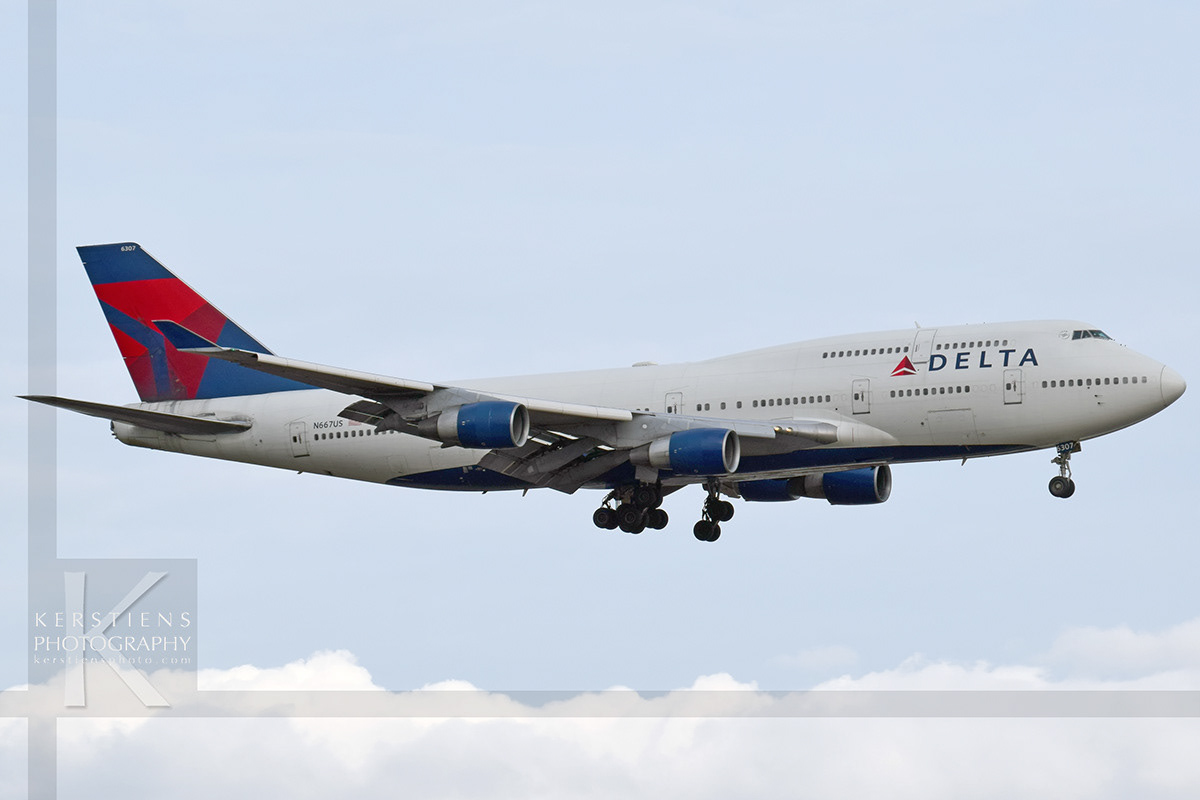 Delta Airlines - Boeing 747-451 - N667US - Nashville International Airport (KBNA)