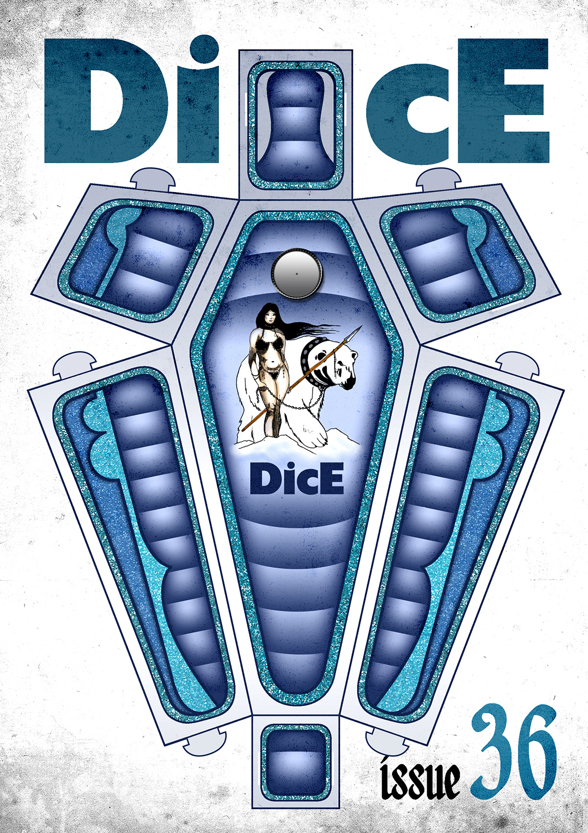 COVER ARTWORK FOR DICE MAGAZINE ISSUE 36