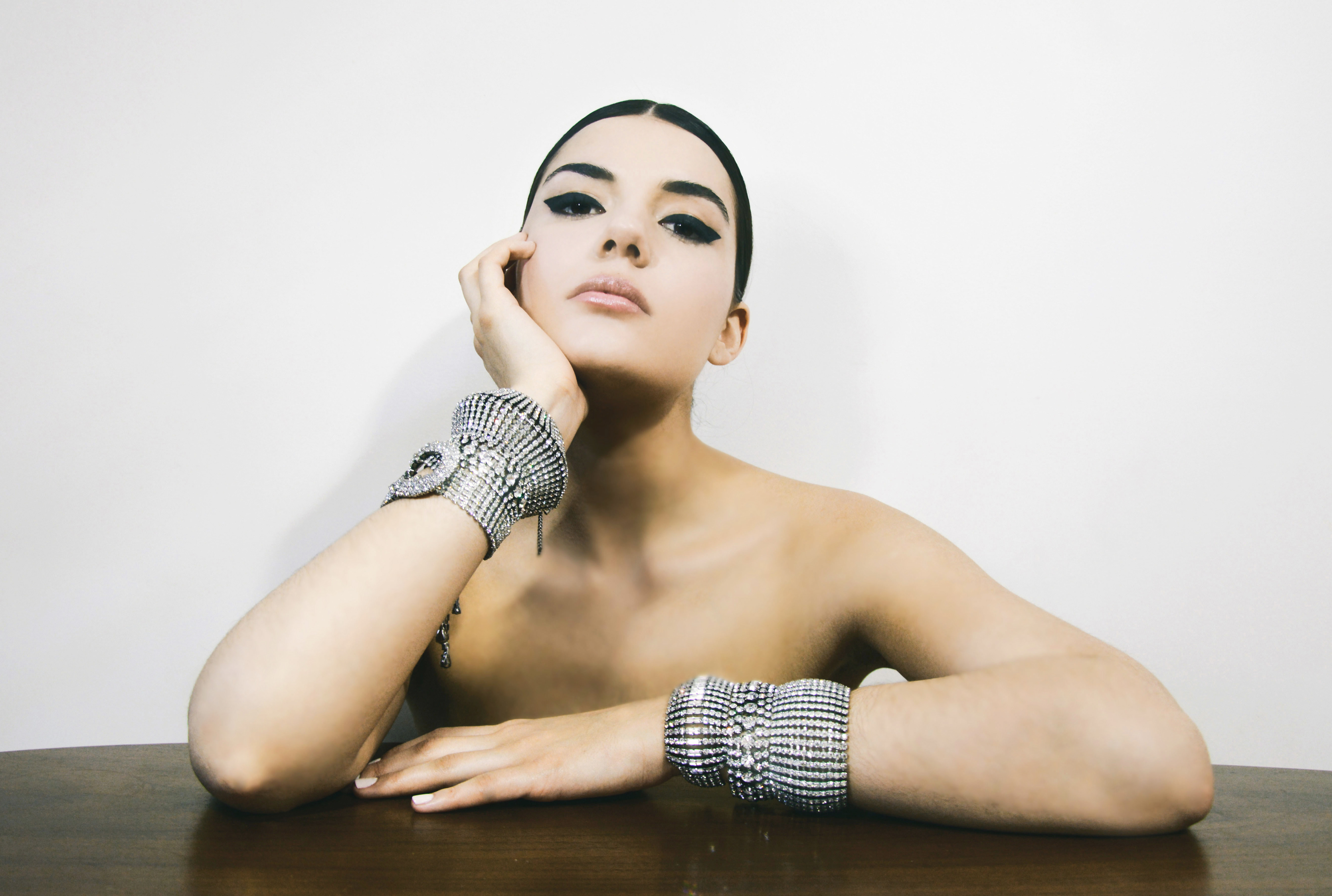 Bracelets designed by Hélène Zubeldia / Model : Camille Druart / MUA : Elisa Verdon