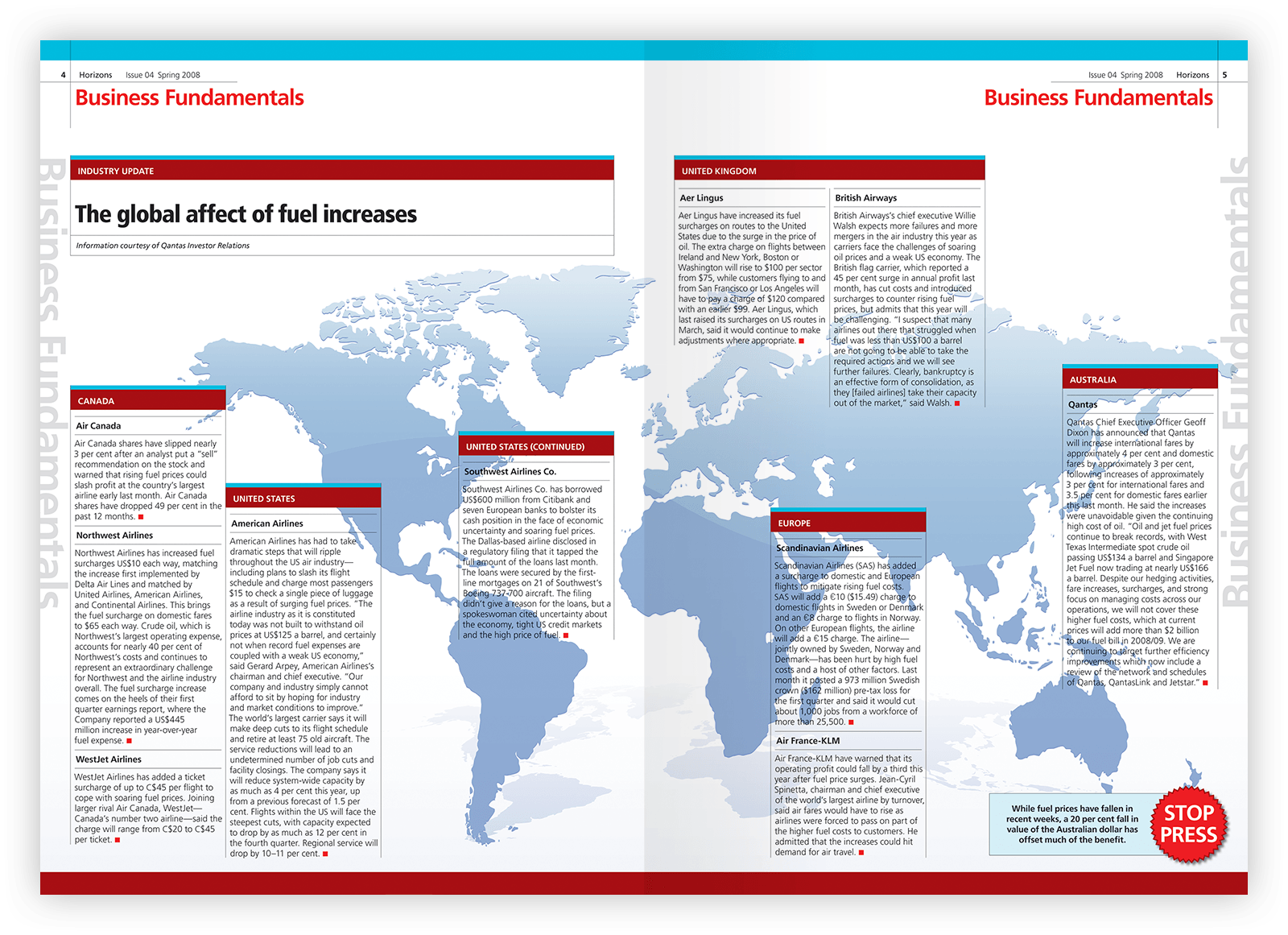 Double-page layout design.