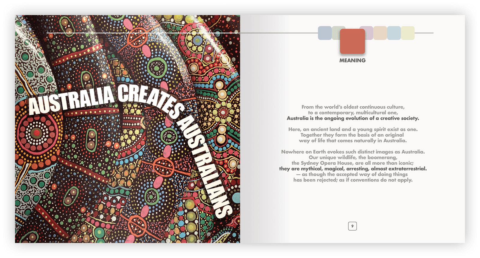 Double-page layout design.