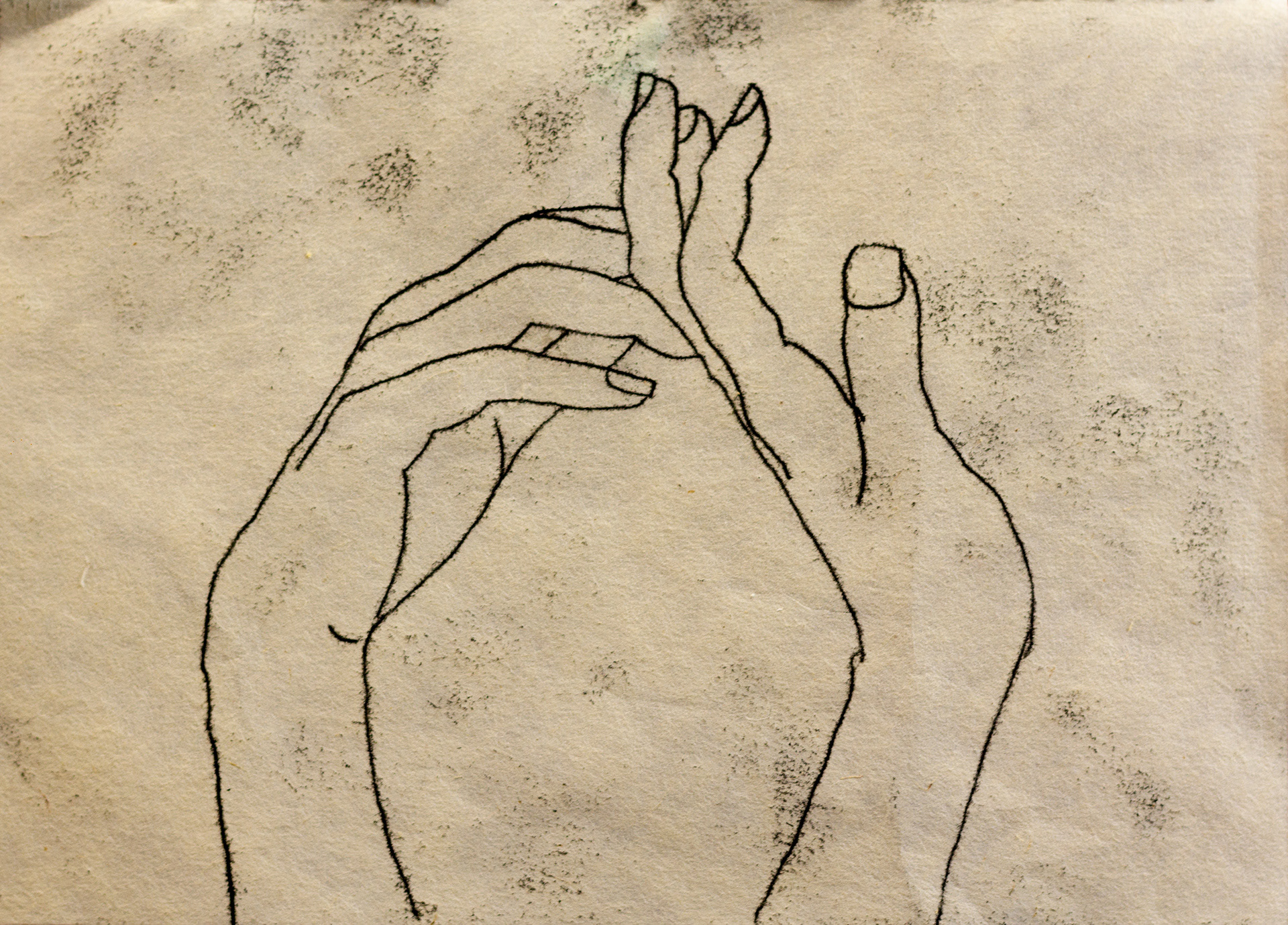 no. 5 (2019) monotype on Japanese kitakata 4in x 6in