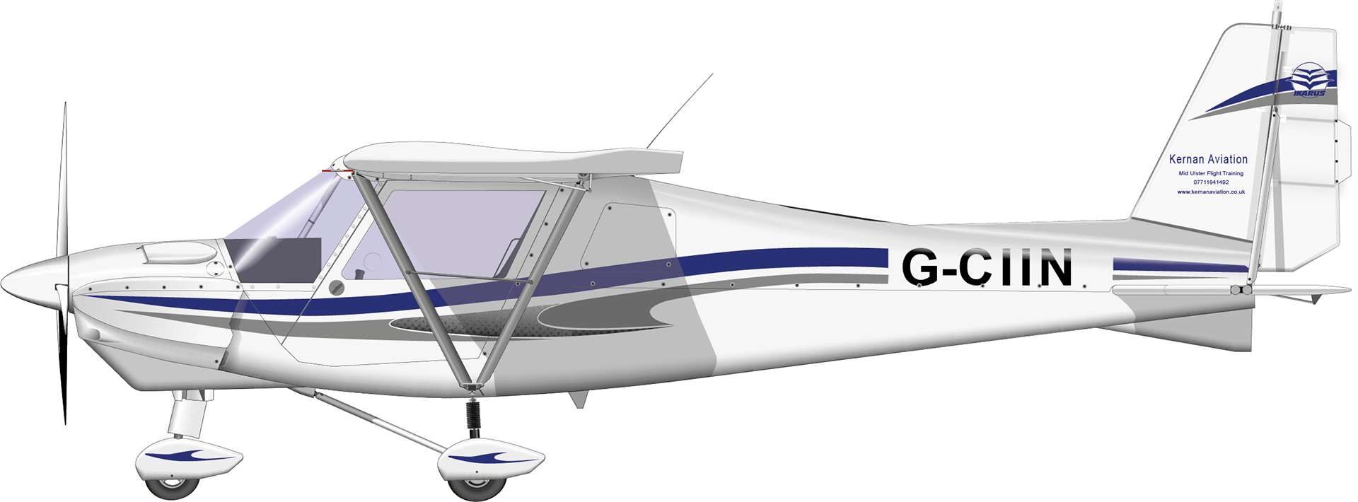 Glyn Chadwick - Ikarus C42 light aircraft