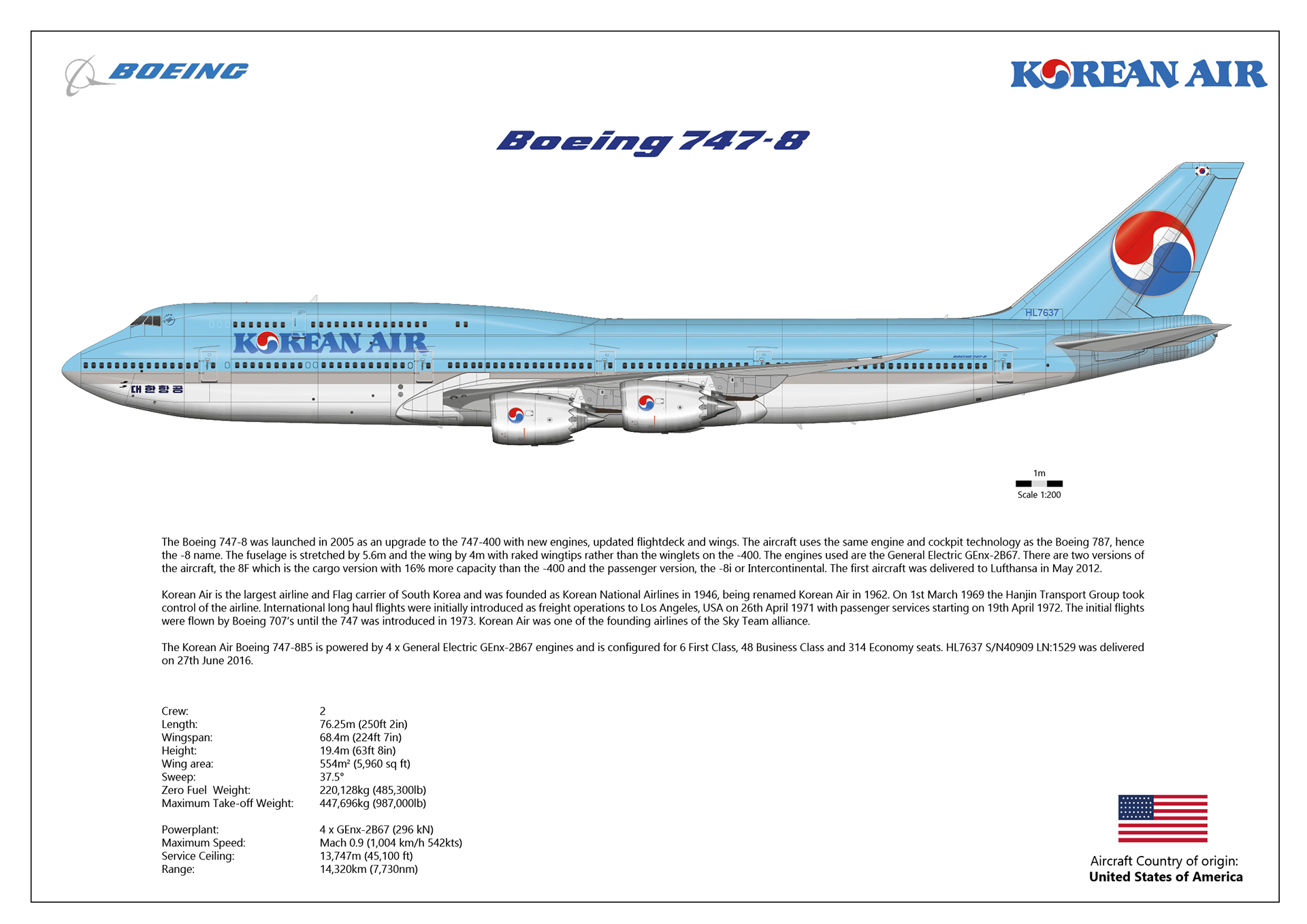 Боинг 747-8 схема салона
