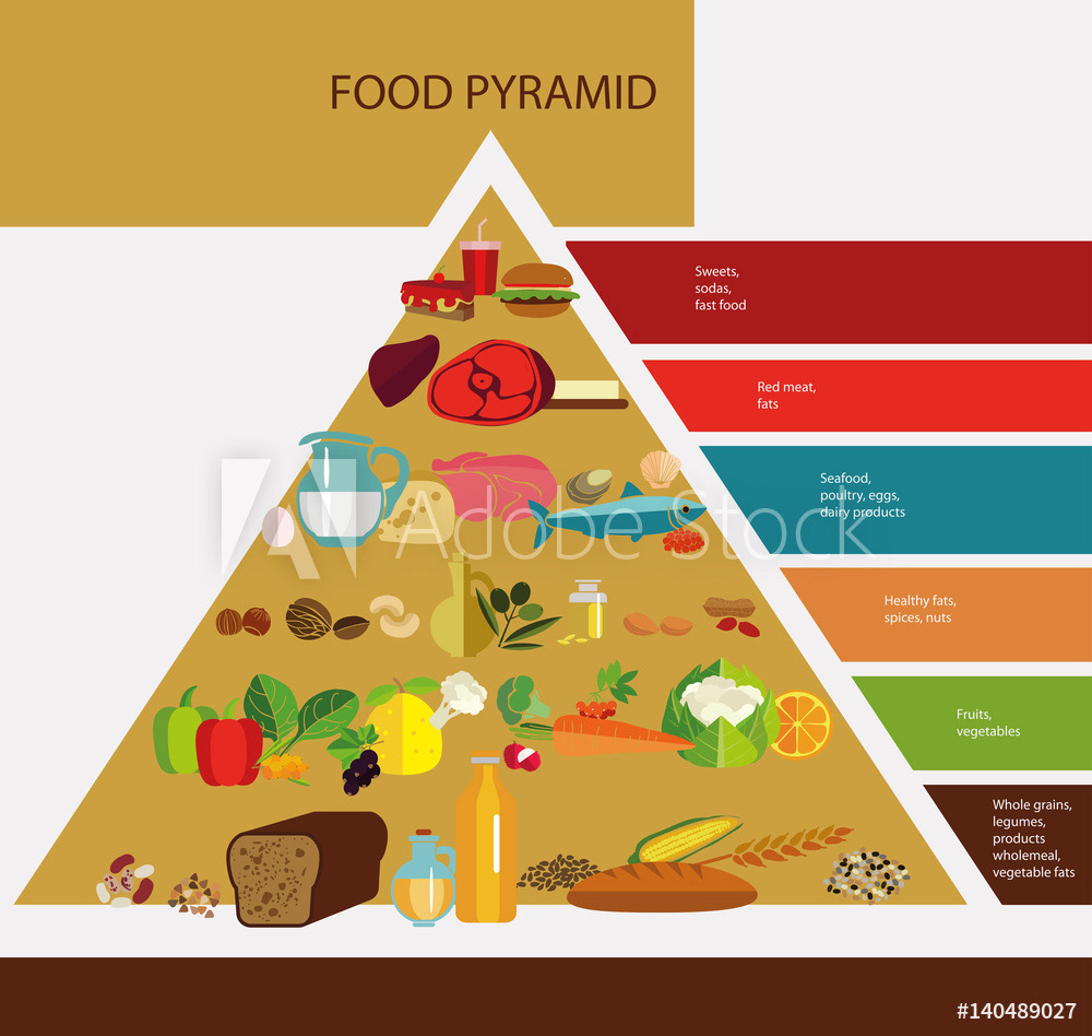 Пищевая пирамида арт