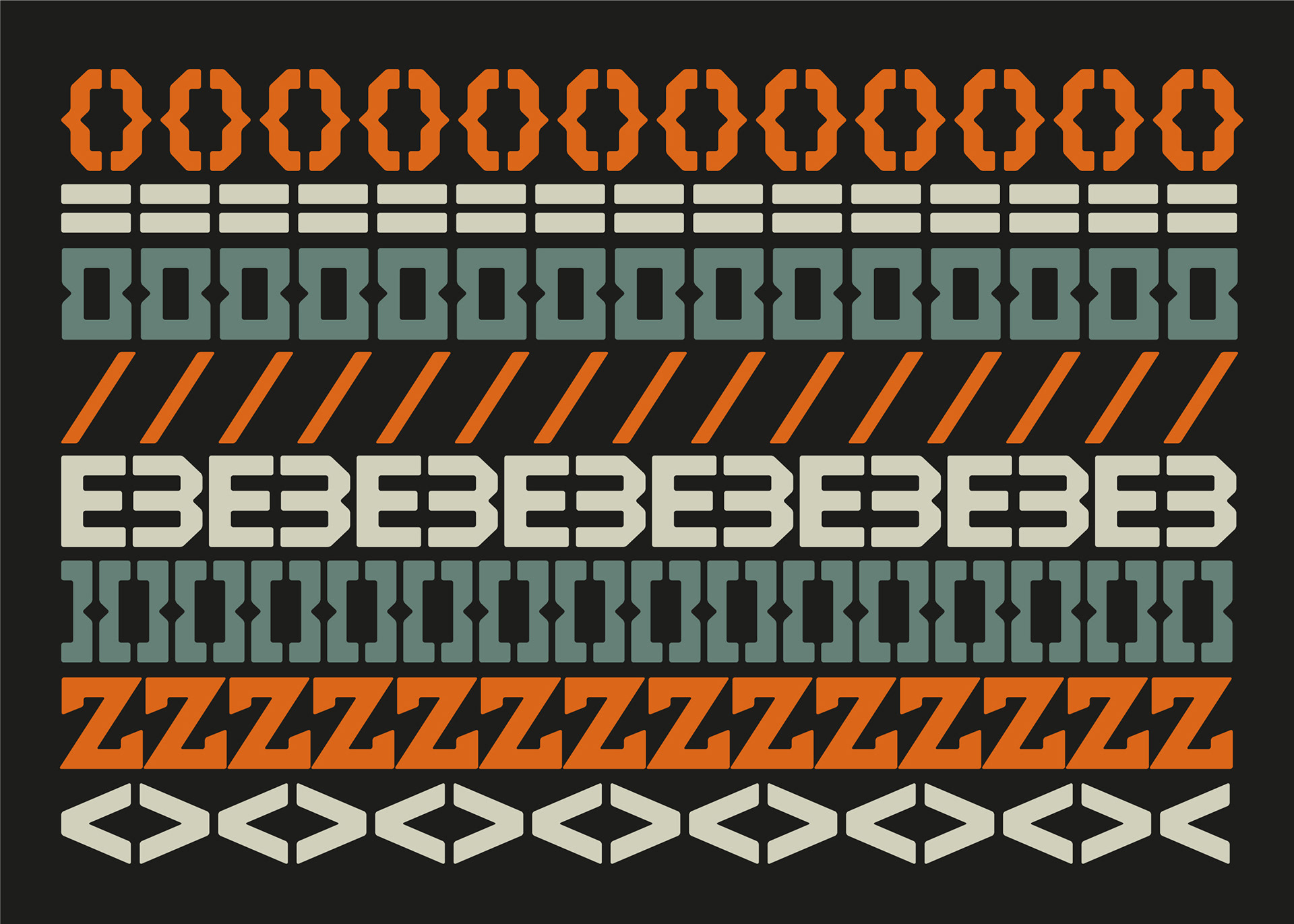 Reliance Brixton Typeface by Peter Gibbons