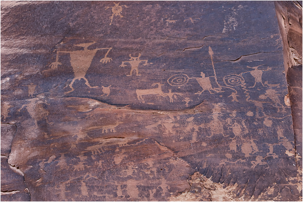 Ute Petroglyphs, near Moab, Utah