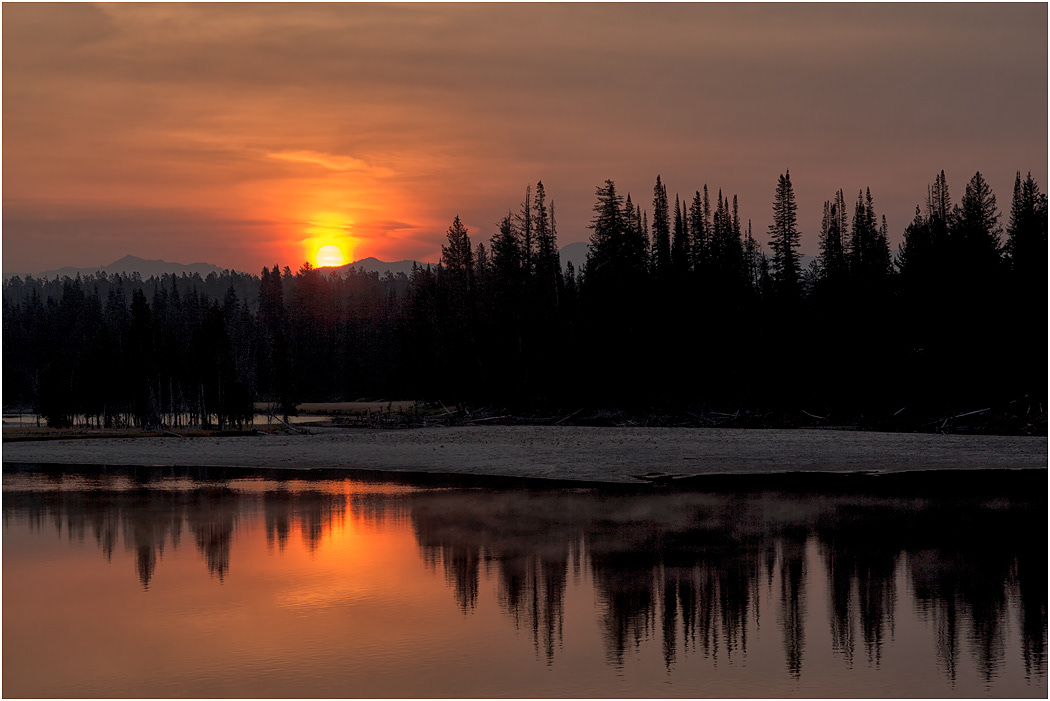 Sunrise, Yellowstone River, Yellowstone NP
