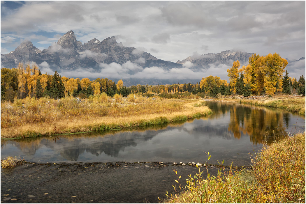 Autumn colour, The Tetons, Teton NP, USA