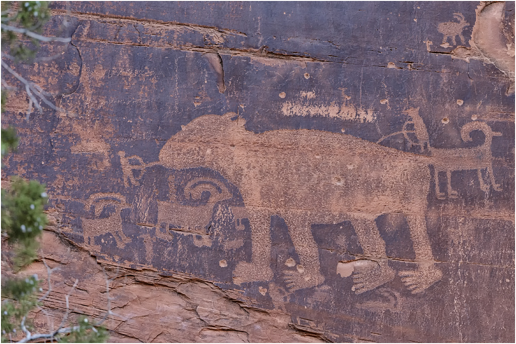 Ute Petroglyphs, near Moab, Utah