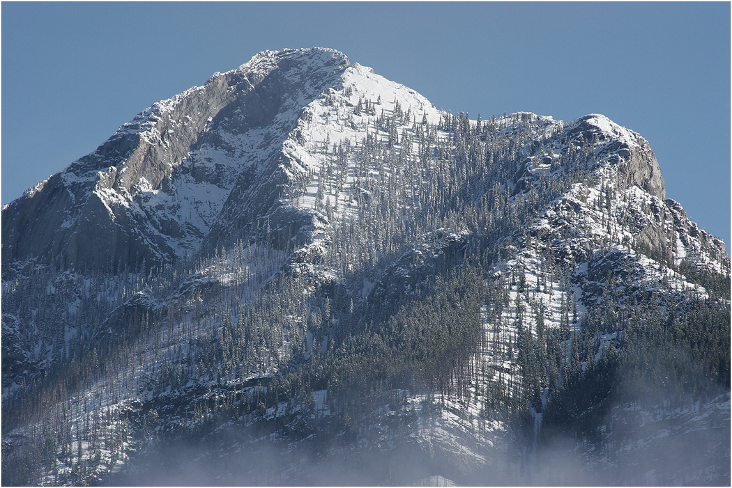 Snow capped mountains