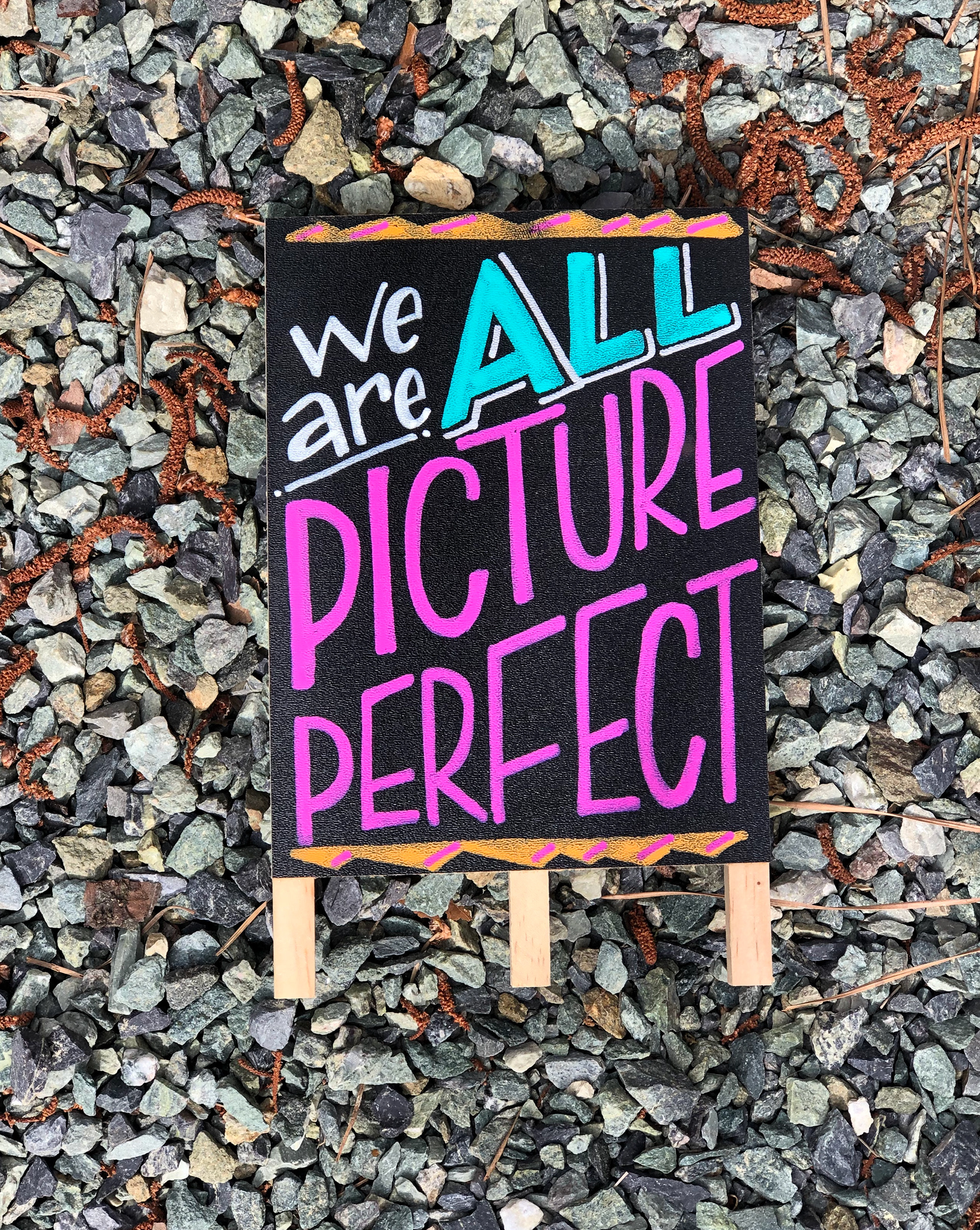 Custom Hand Lettered Chalkboard, collaboration with I AM SOTERIA