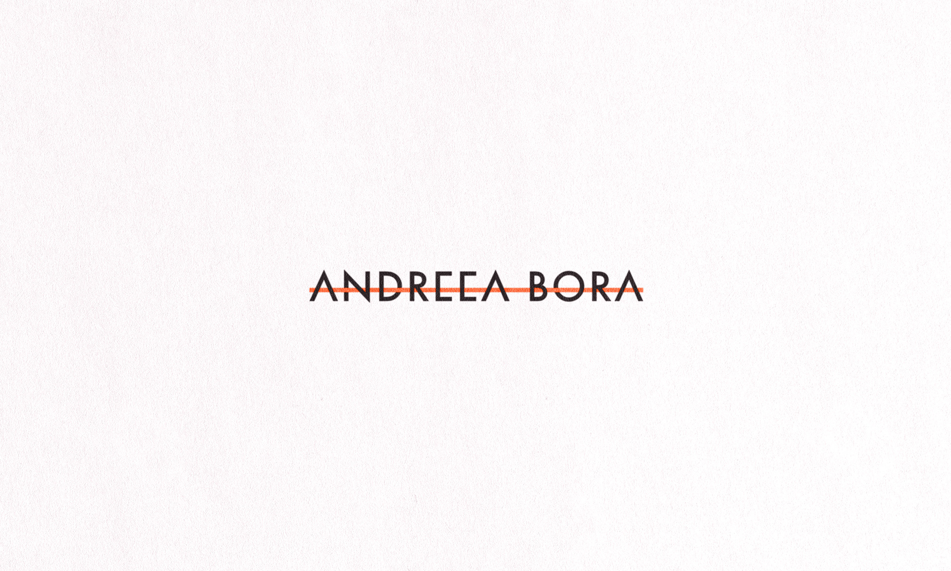 Andreea Bora design - personal branding logo visual identity