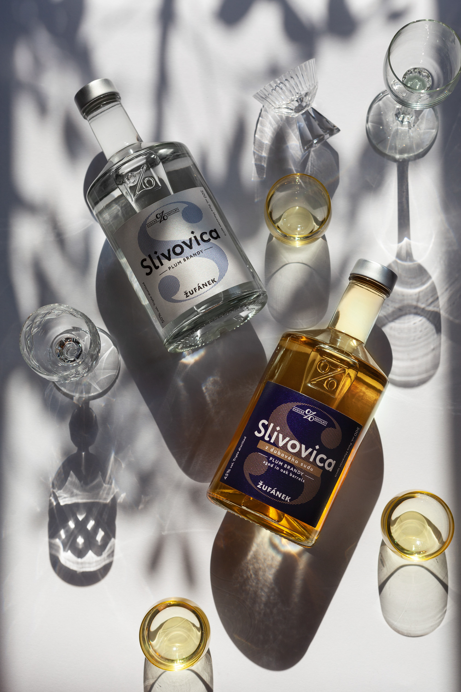 Andreea Bora design Zufanek brandy redesign czech product label design
