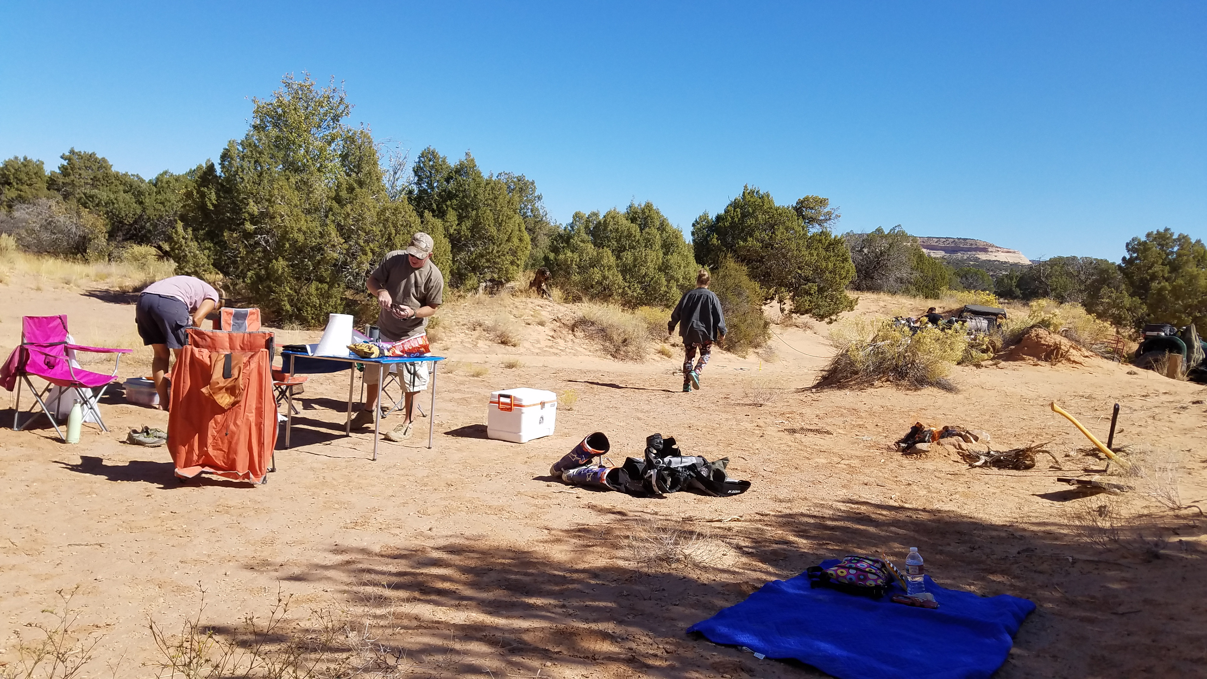 Hanging out with my good friends Dean and Karen in Rabbit Valley