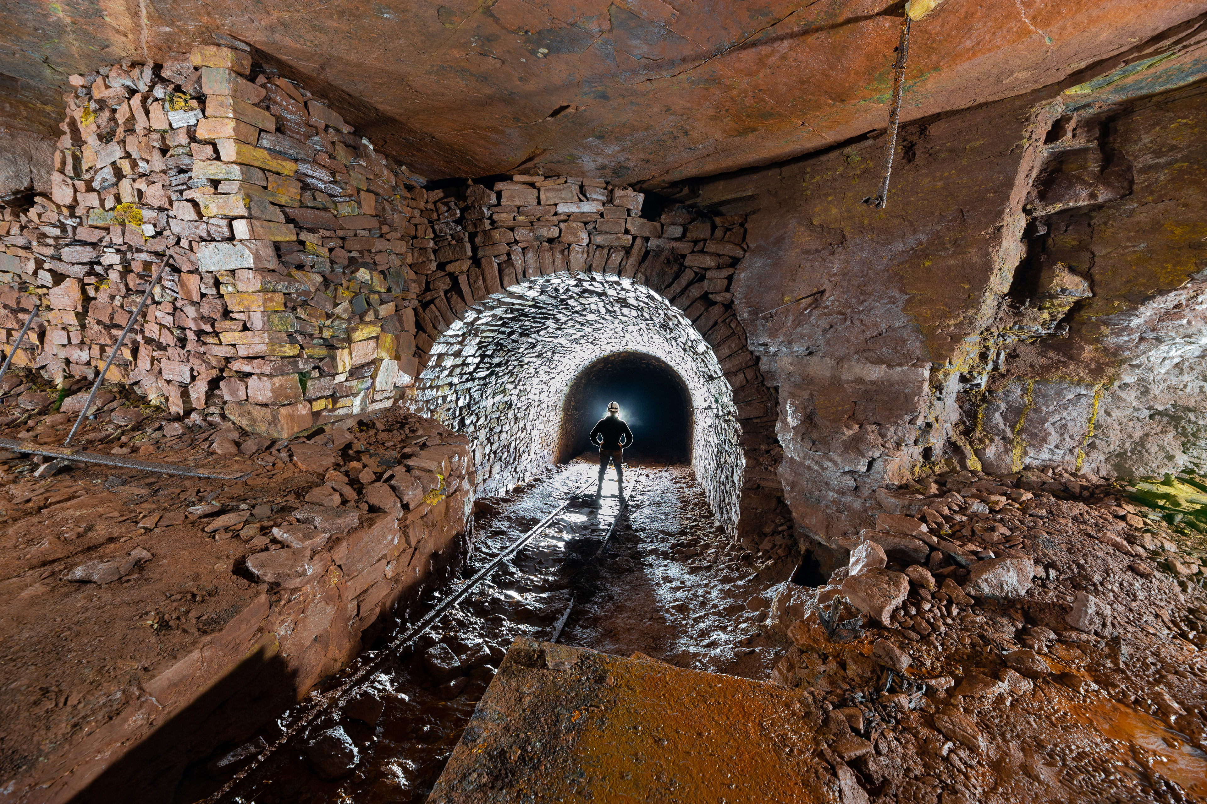 Quai de chargement d'une mine fer
