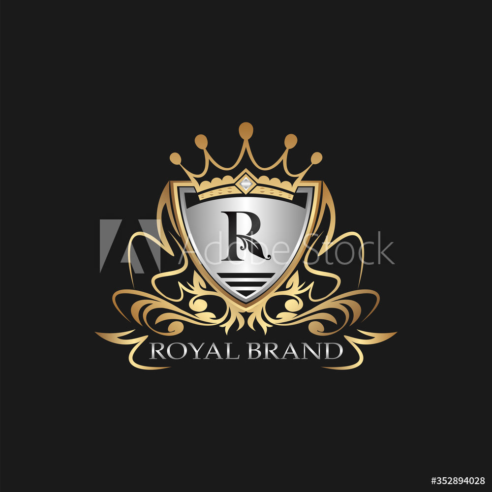 Shield Royal Brand R Logo Letter