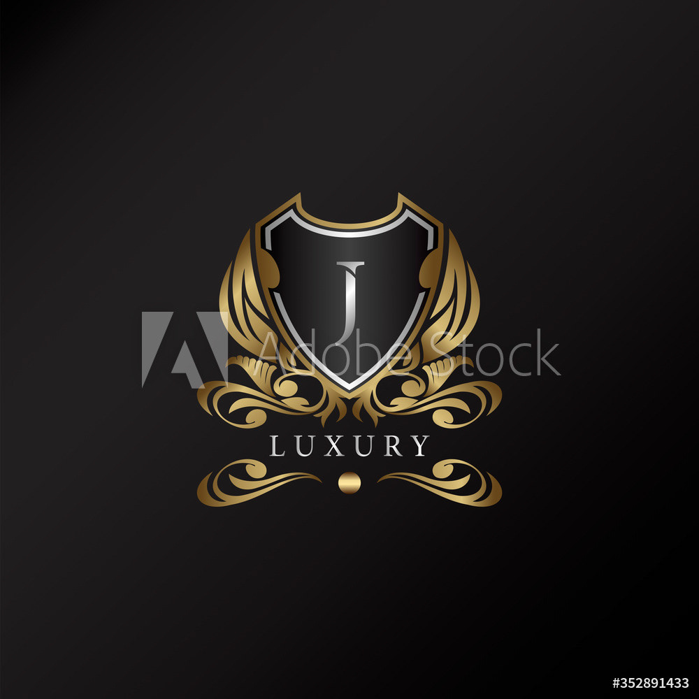 Gold Shield J Letter