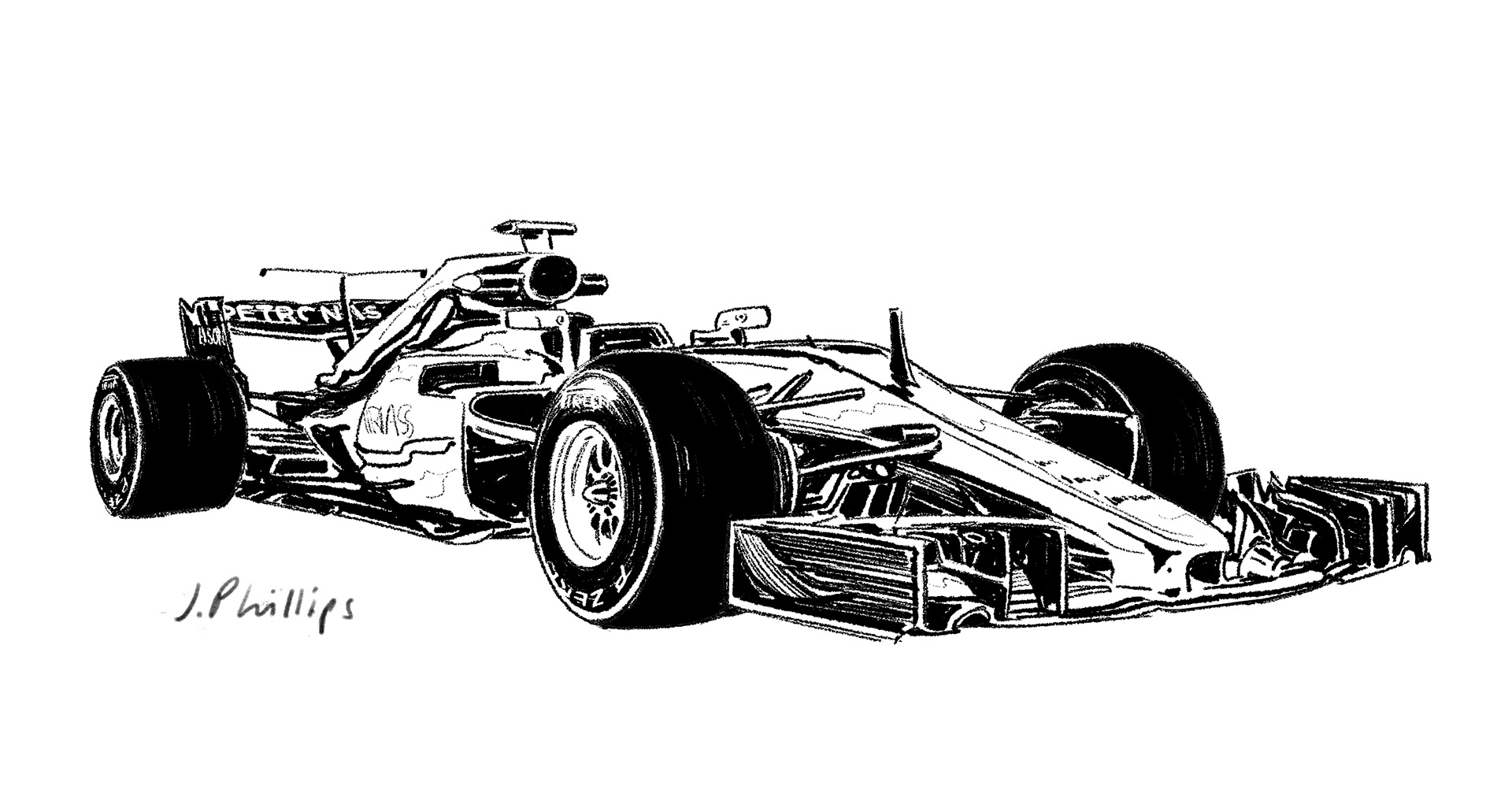 F1 Car Drawing : Pin by Steve thompson on Car stuff (With images) | F1