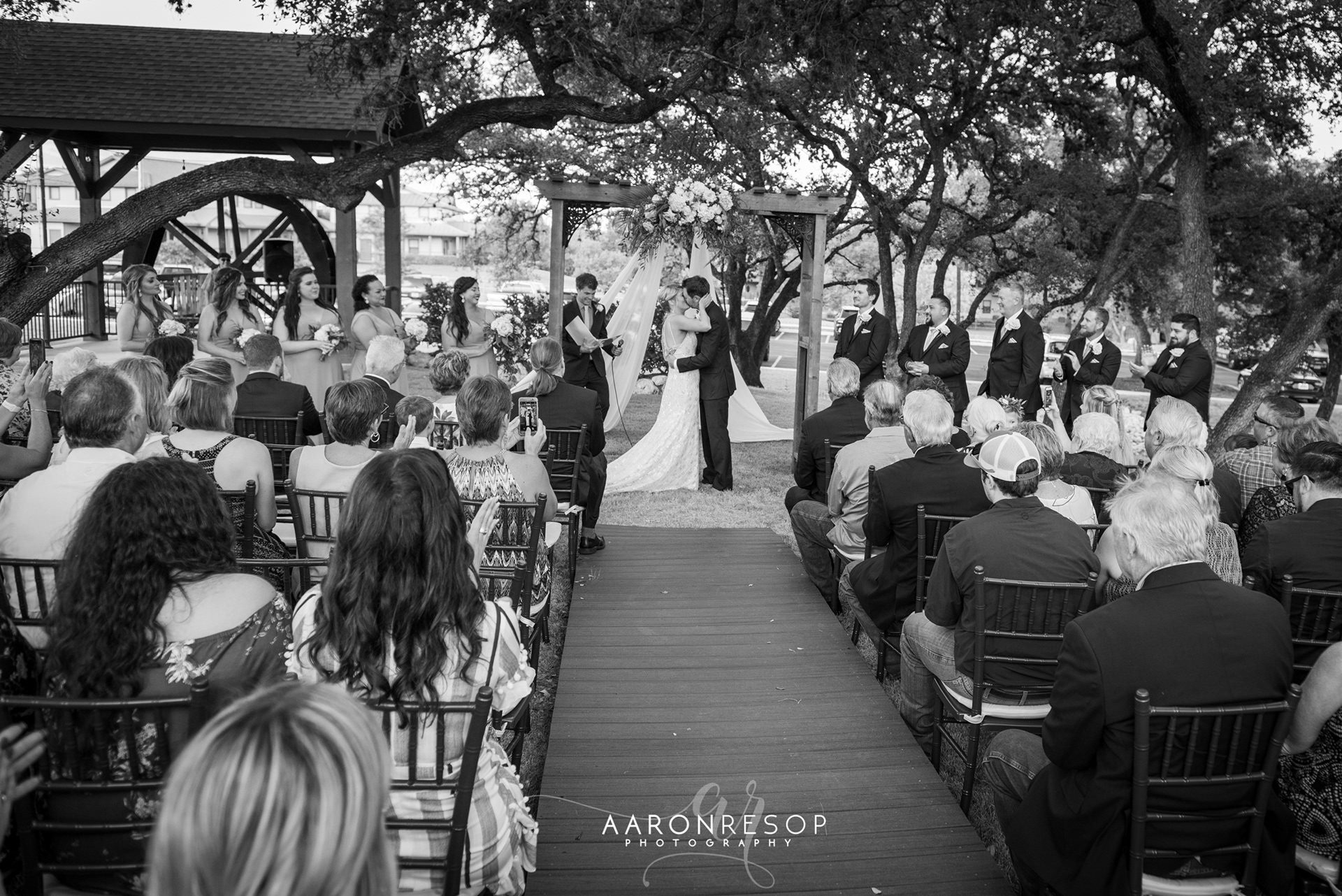 Wedding Day Photos taken in New Braunfels, TX by wedding photographer Aaron Resop @ Old Mill Resort