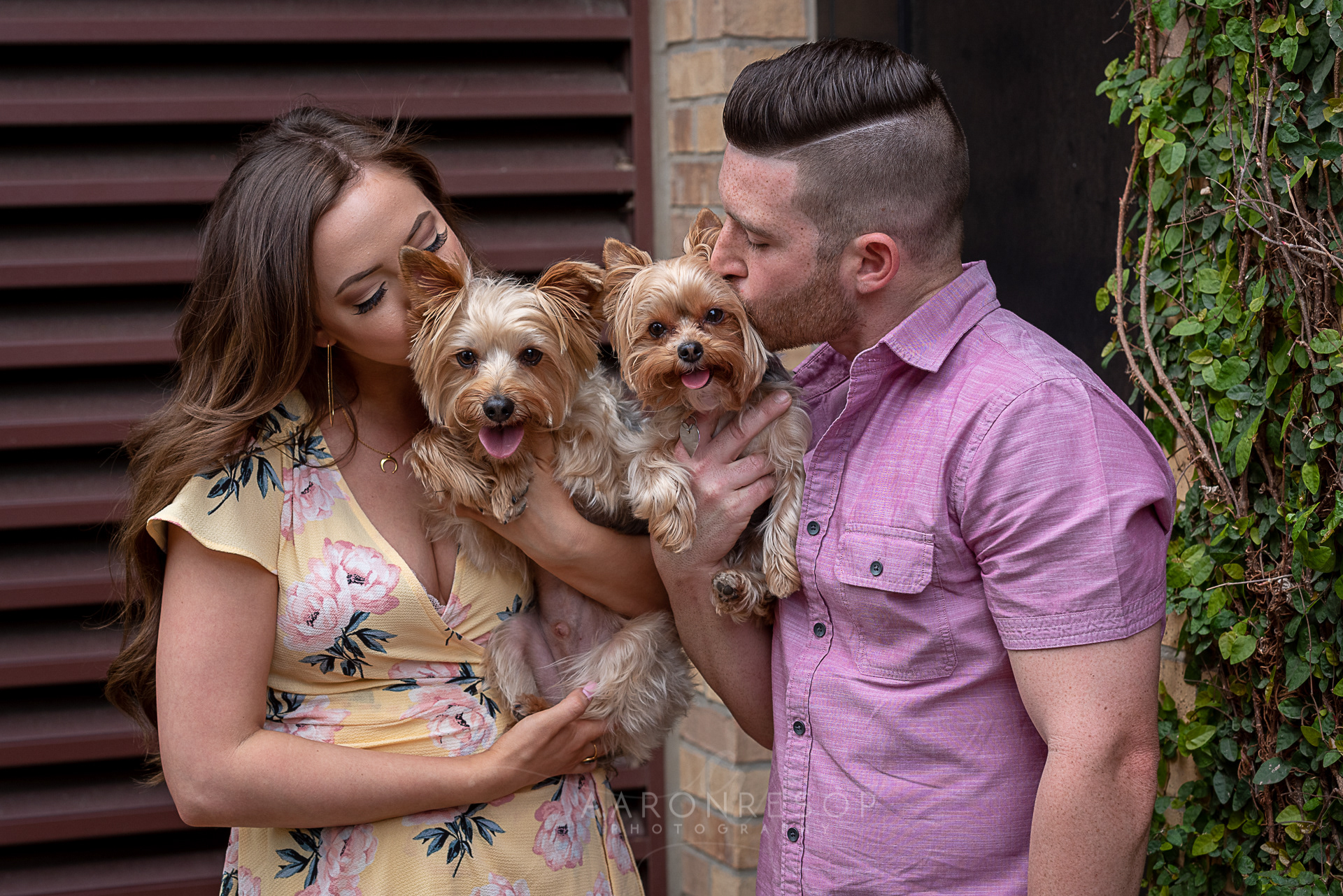 Engagement Photos taken in San Antonio, TX by wedding photographer Aaron Resop