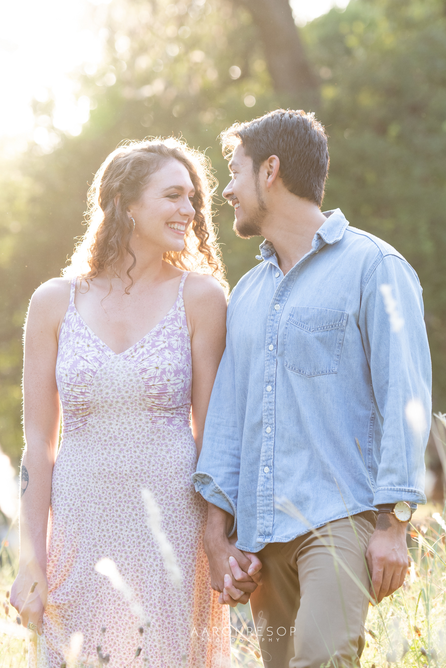 Engagement Photos taken in San Antonio, TX by wedding photographer Aaron Resop