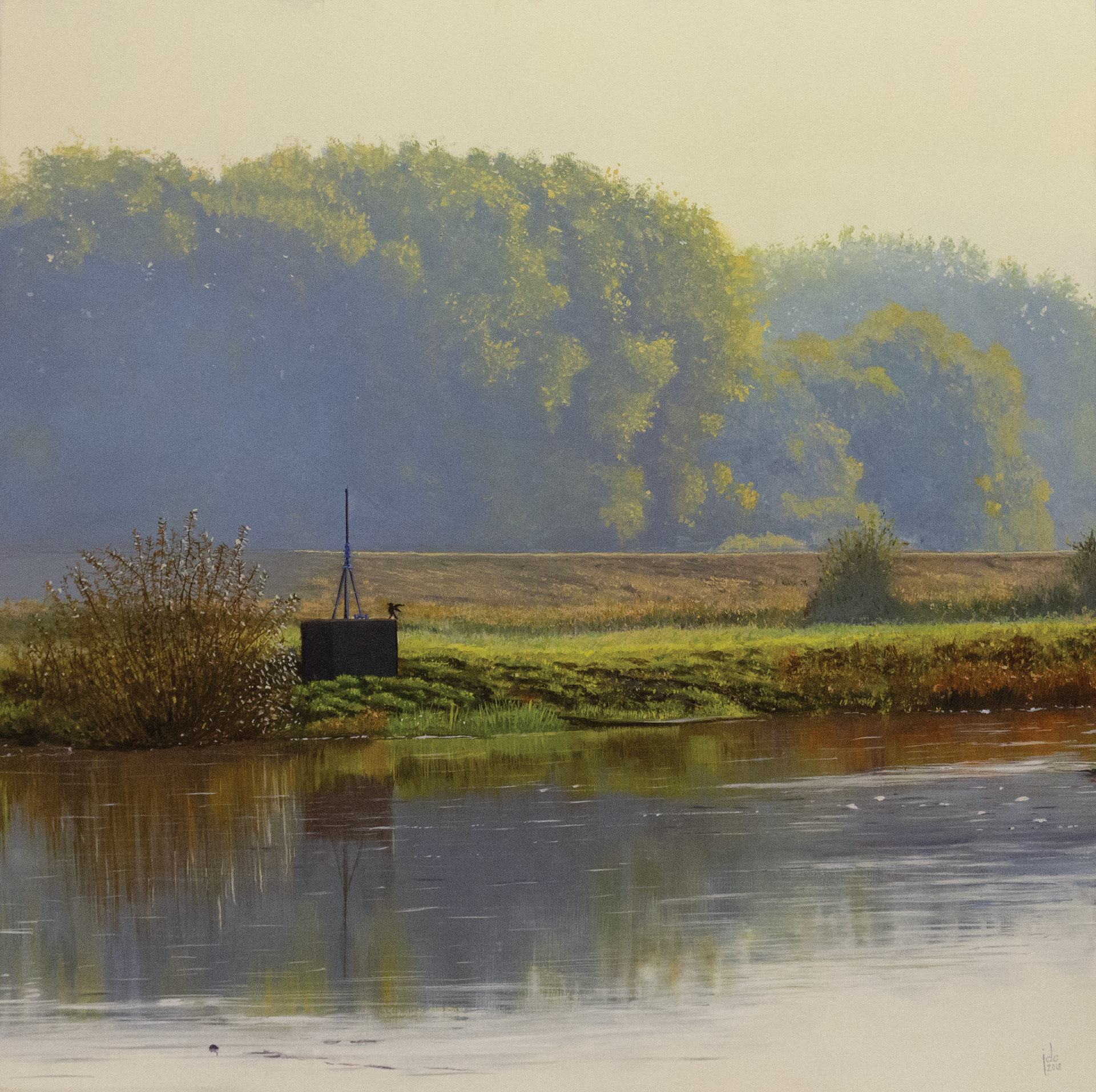 Drainage Sluice #01 - oil on panel - 50 x 50 cm - SOLD