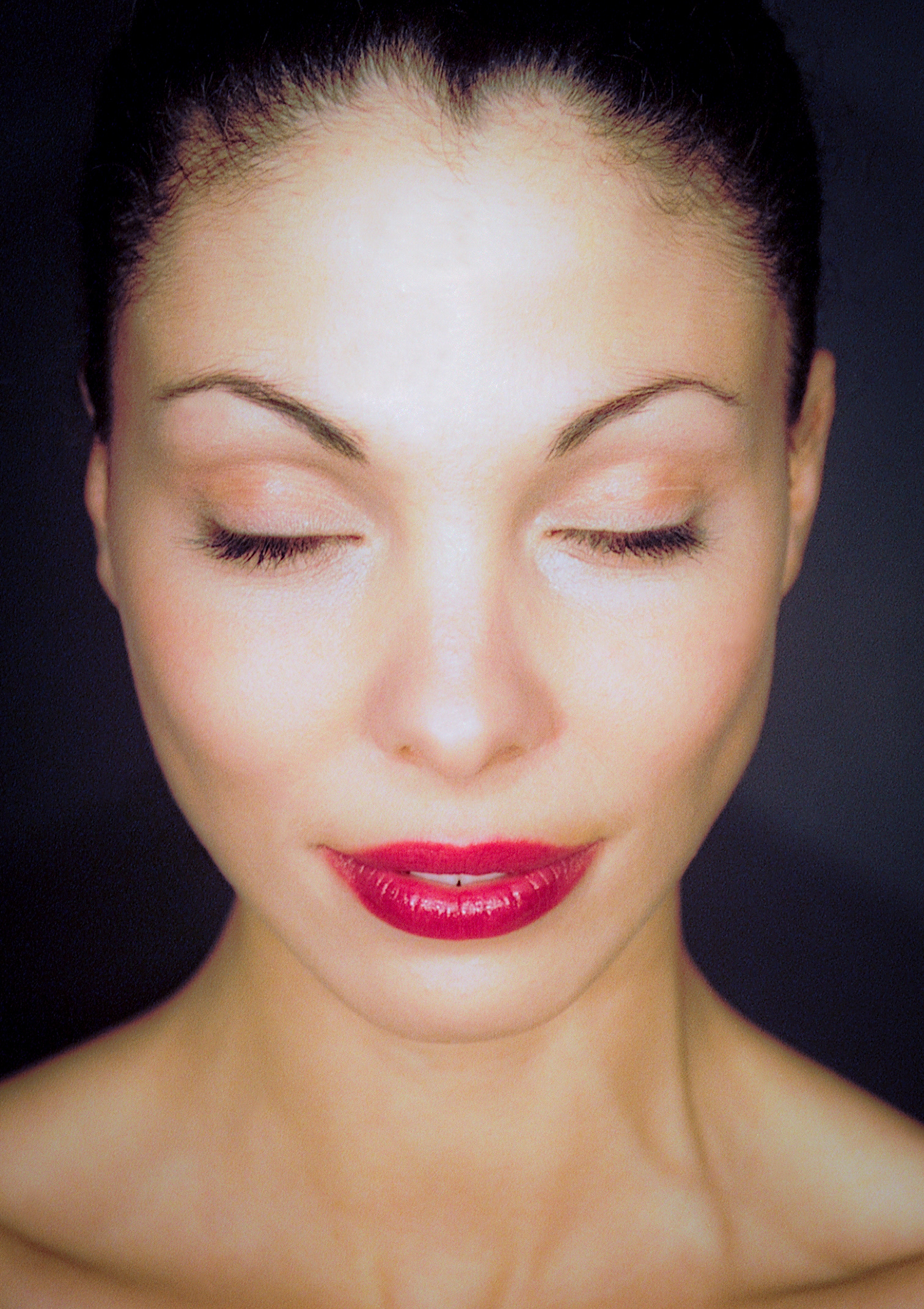 Kadidjas face with eyes closed