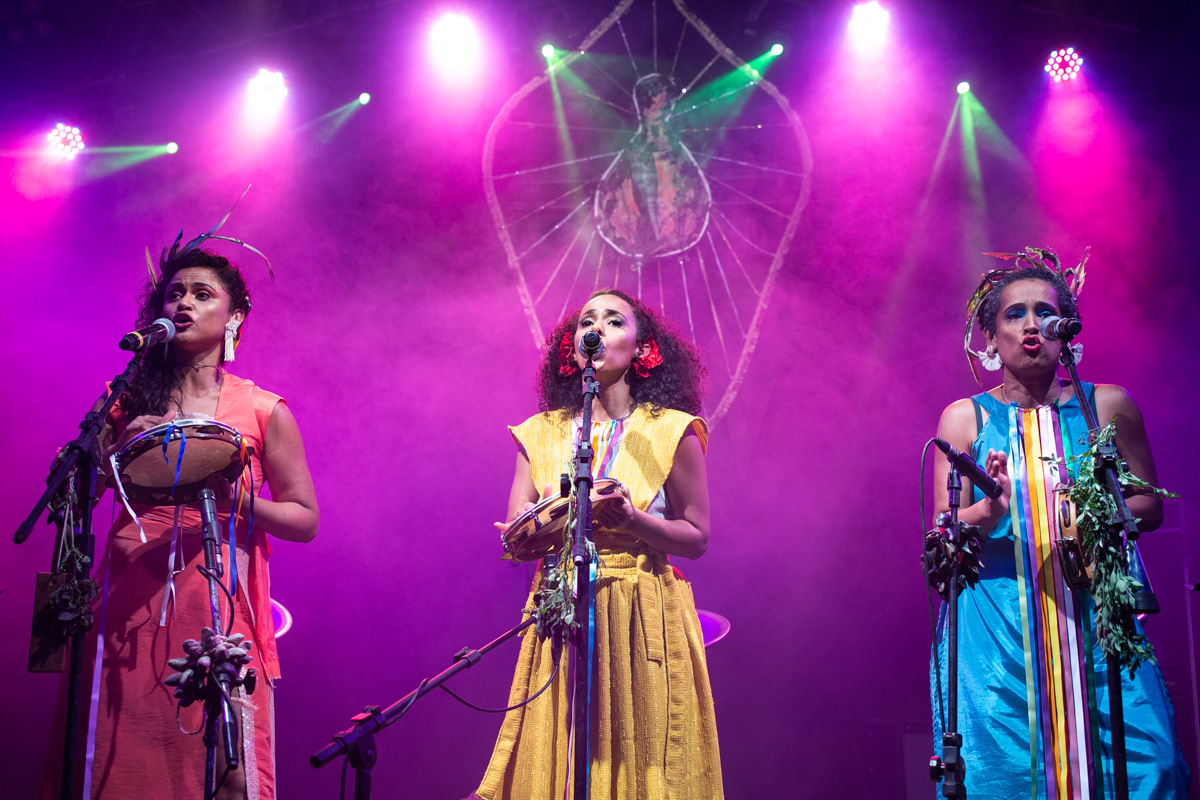 Clarianas, turnê de lançamento do álbum "Quebra Quebranto". Sesc Campo Limpo, 2019.