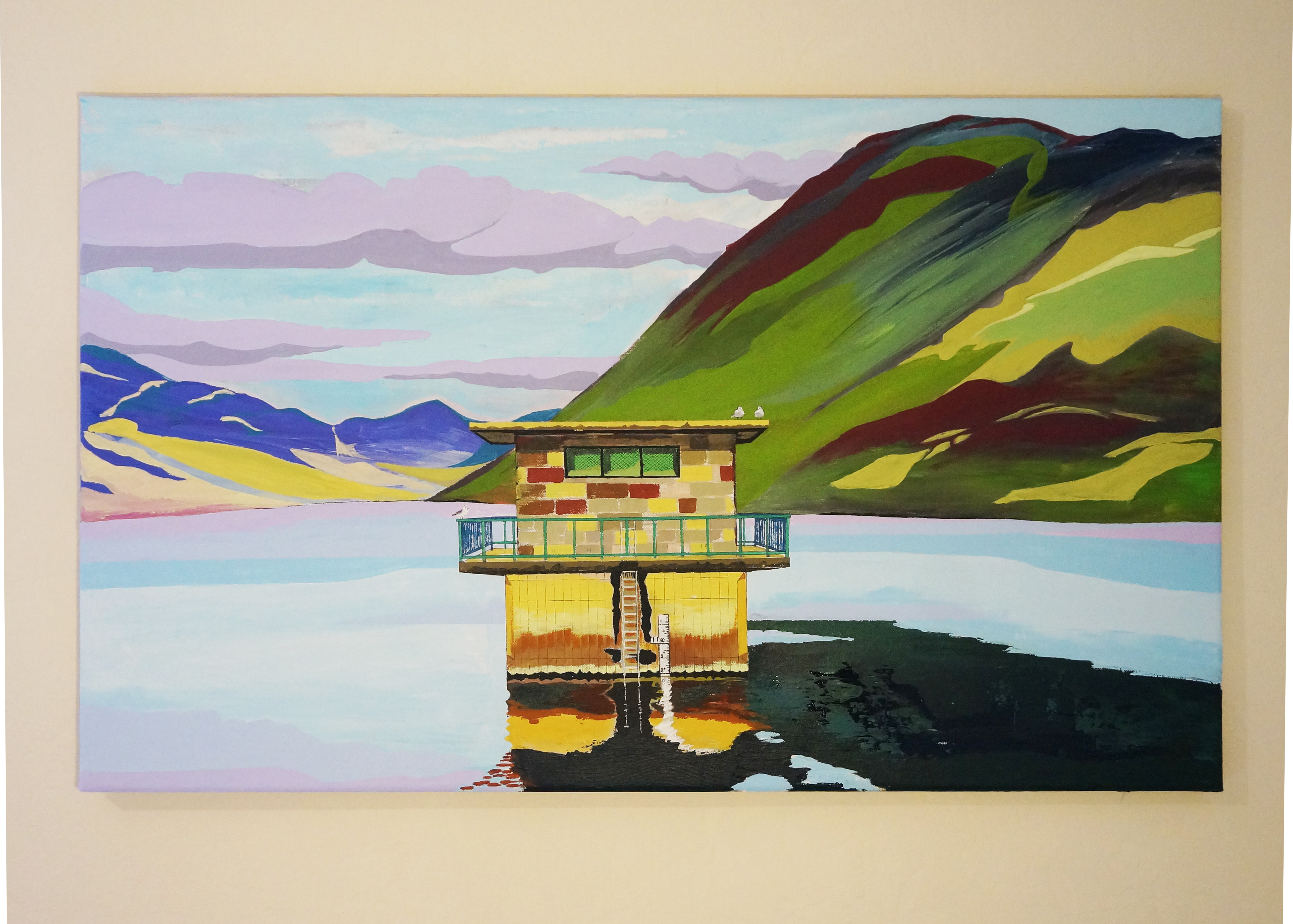 The Turret - Loch Turret, Crieff, Perthshire, Acrylic painting on canvas, original art