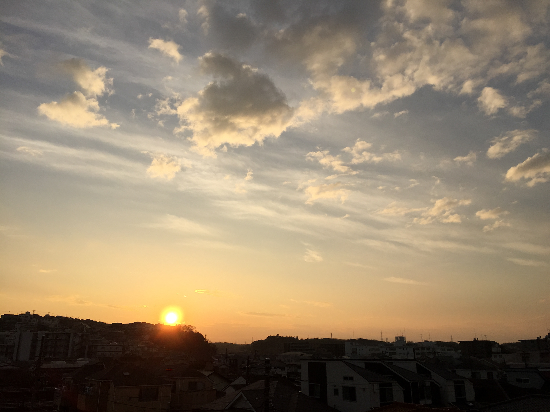 横浜　夕陽