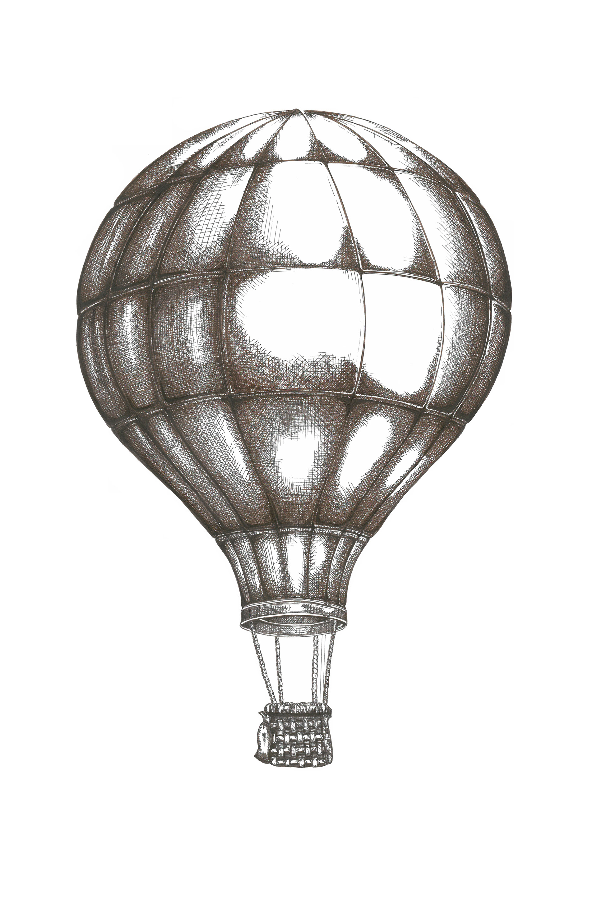 Alex Pichette - Hot Air Balloon Drawing