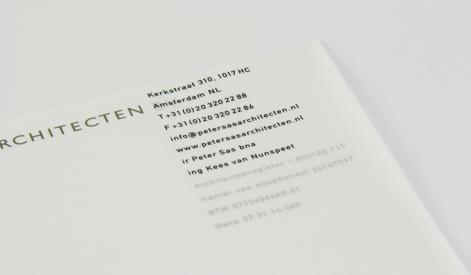 Letterhead close up