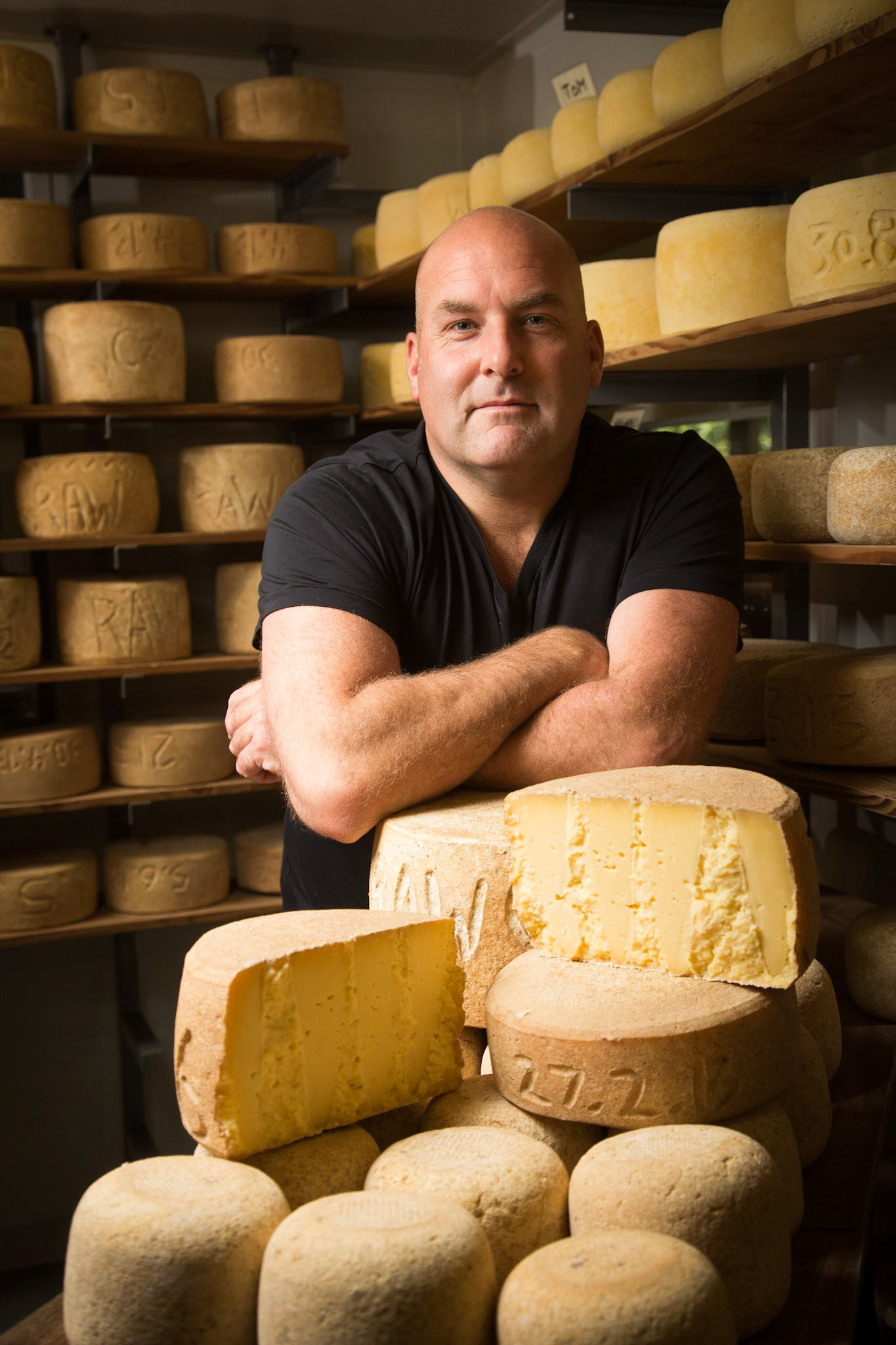 Nick Haddow of The Bruny Island Cheese Company.