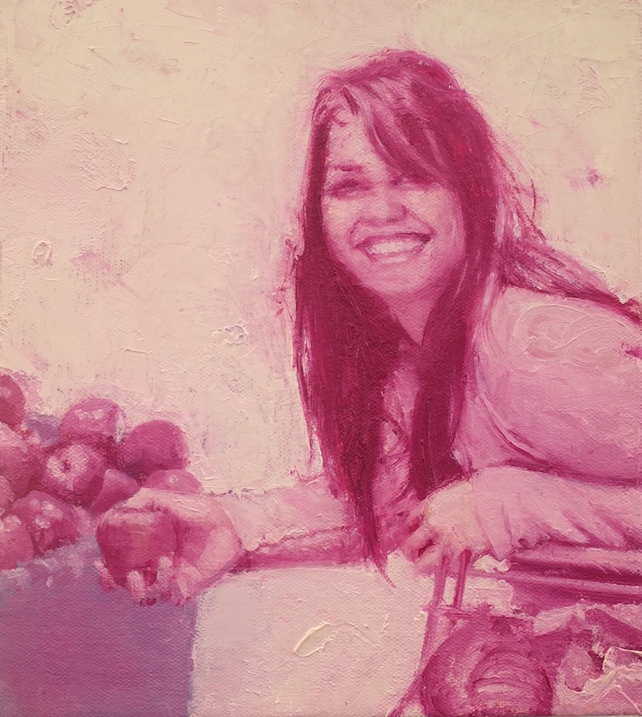 Apple, 2020, 10” x 12”, oil on canvas