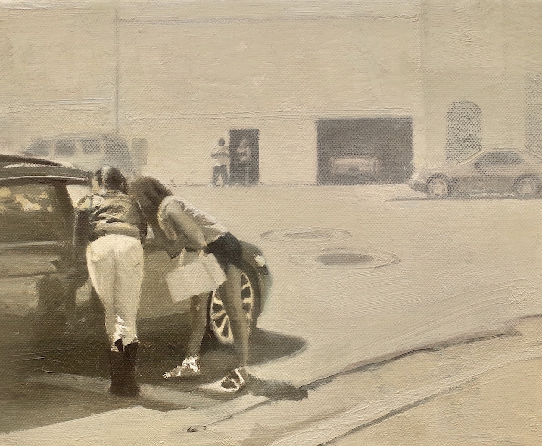 Prostitutes, 2020, 6 5/8” x 8”, oil on canvas