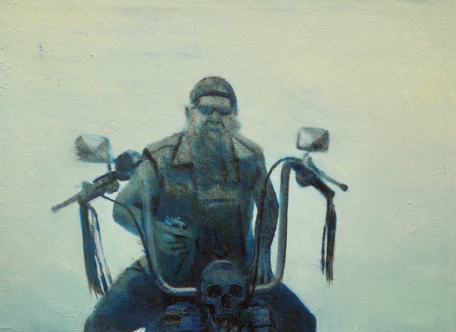 Biker, 2013, 11” x 14 7/8, oil on canvas