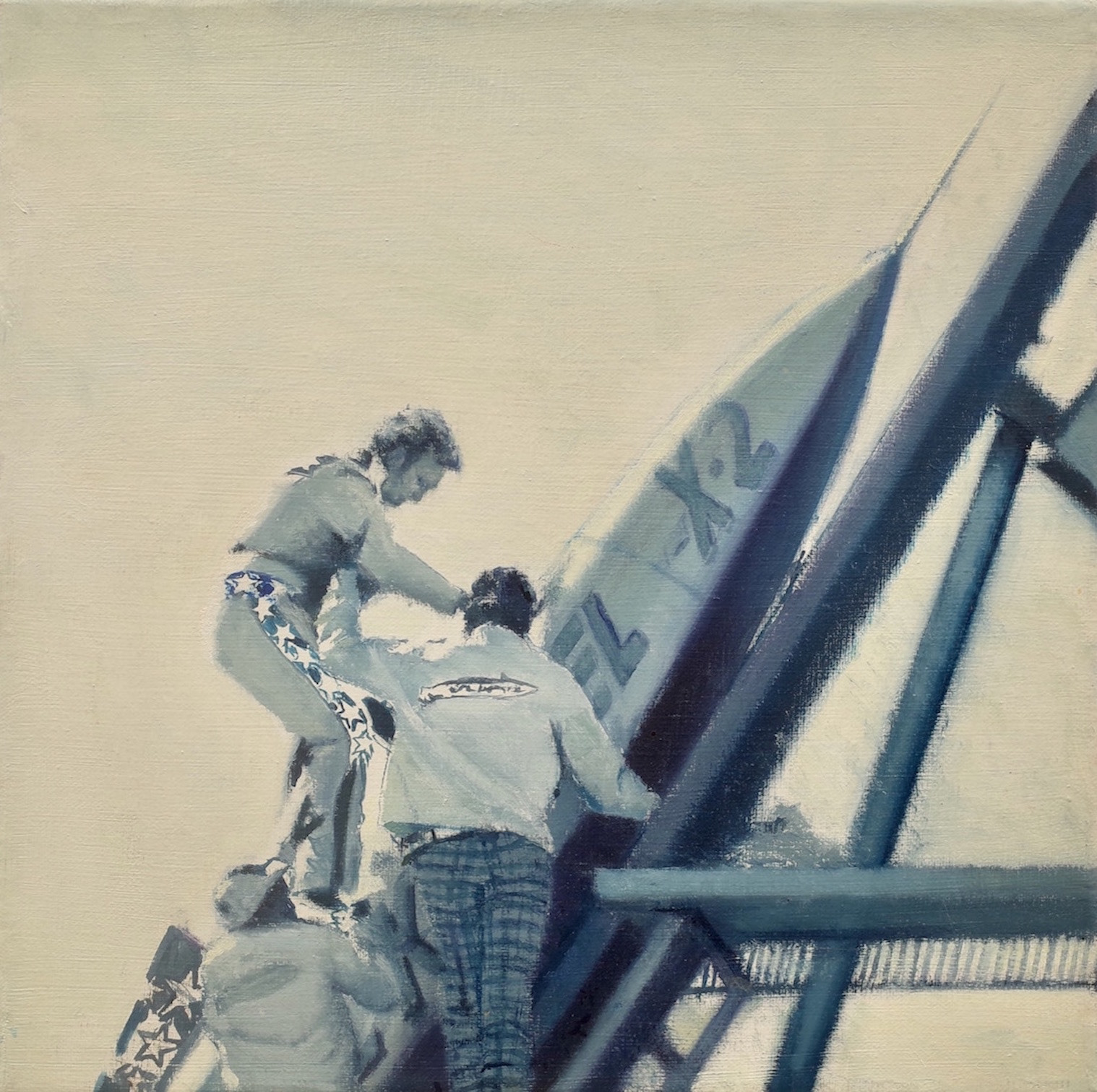 Evel Kneivel, 2013, oil on canvas